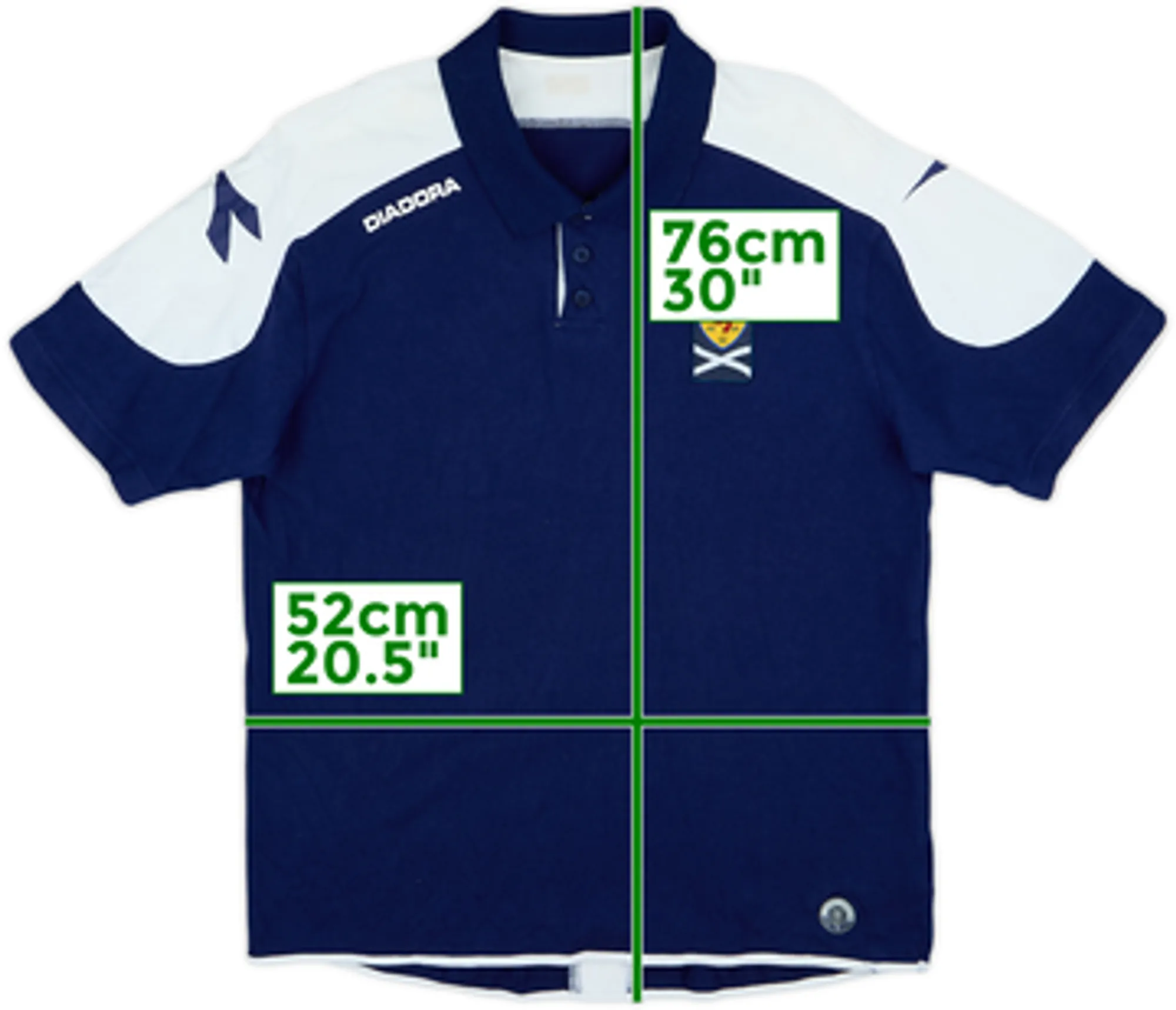 2005-07 Scotland Diadora Polo Shirt - 6/10 - (M)