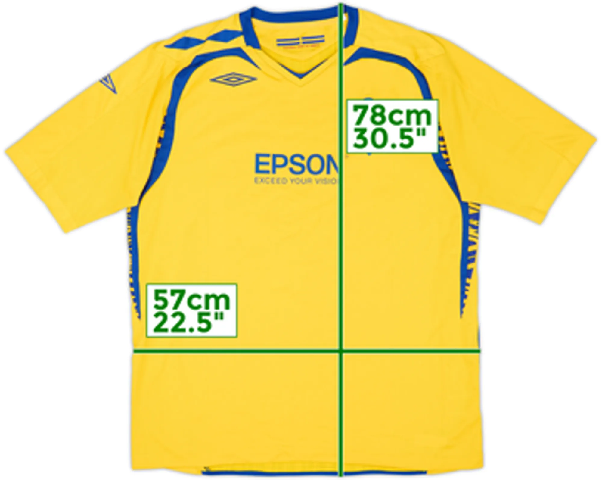 2007-09 Sweden Home/Training Shirt - 7/10 - (XL)