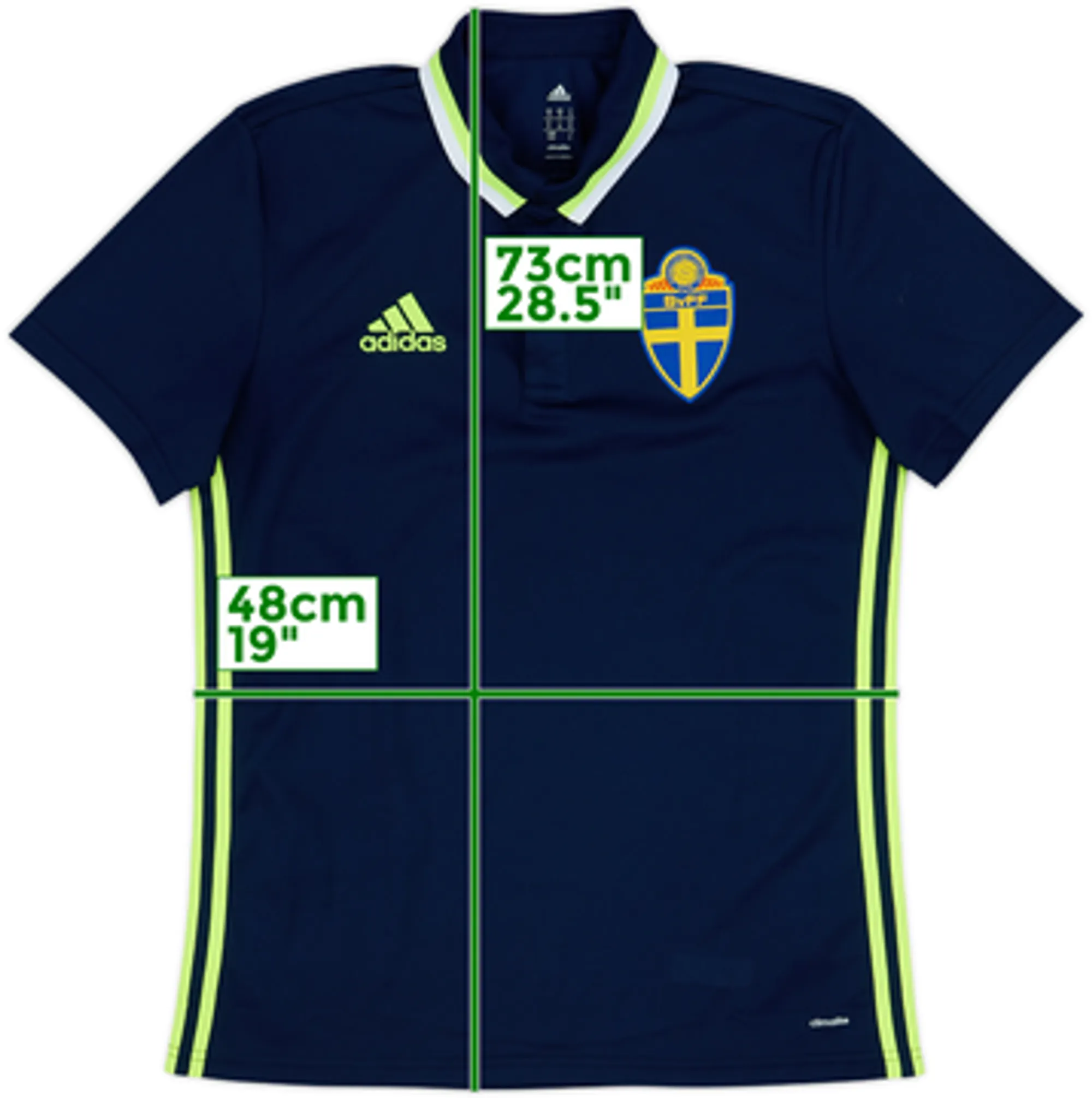 2016-17 Sweden adidas Polo Shirt - 10/10 - (M)