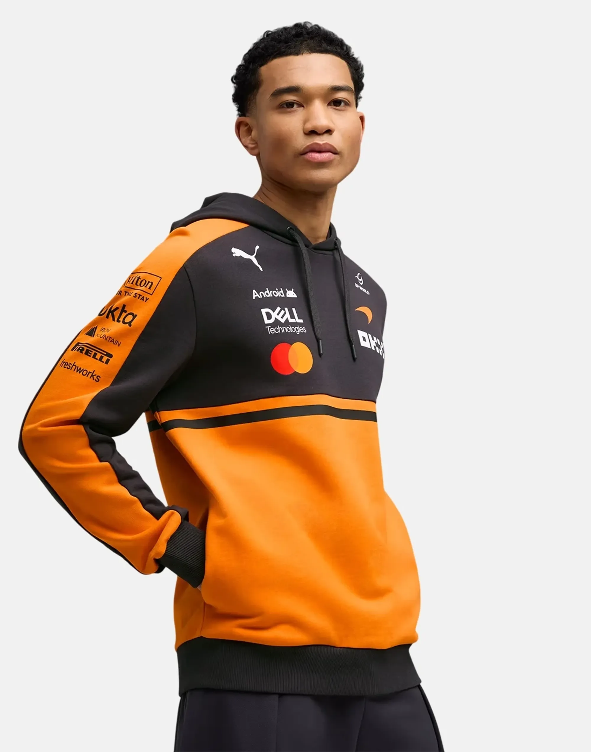 PUMA x McLAREN RACING Replica Hoodie Men in Orange | Size 3XL