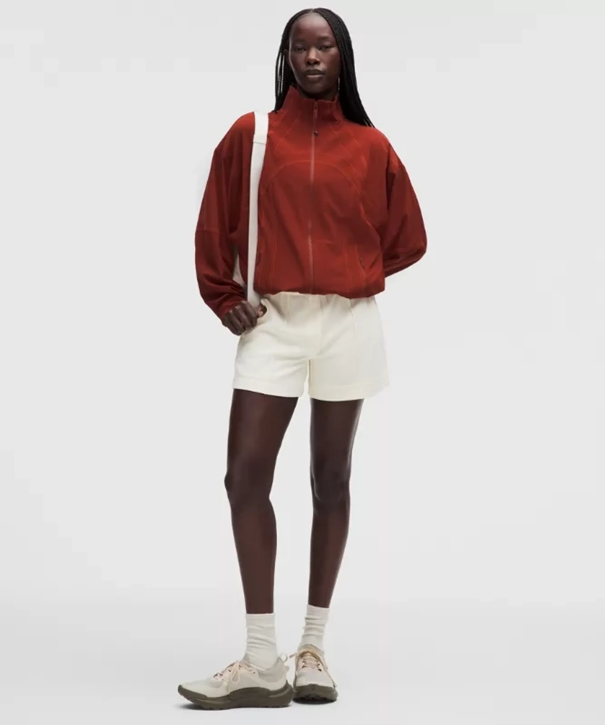 lululemon – Women's Lightweight Softstreme Mid-Rise Pintuck Shorts – 4" – Color White – Size XS