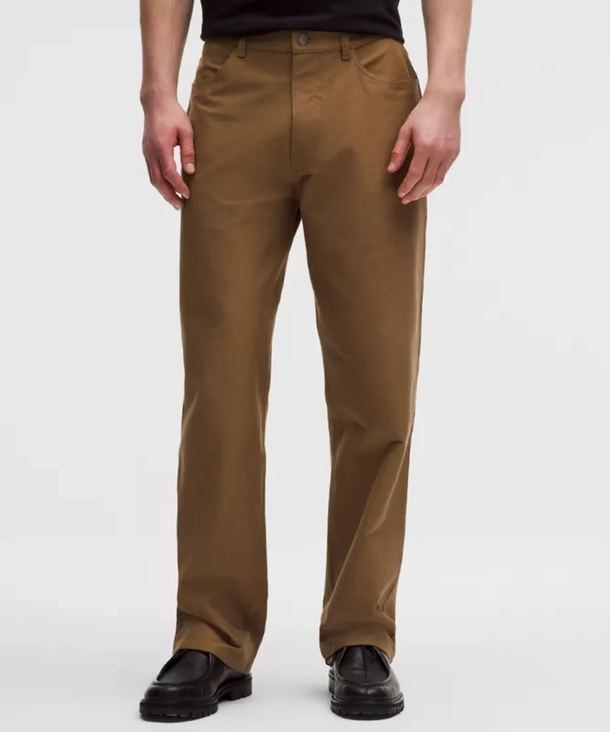 lululemon – Men's EasyFive Loose-Straight Trousers 34L – Color Brown/Khaki – Size 38