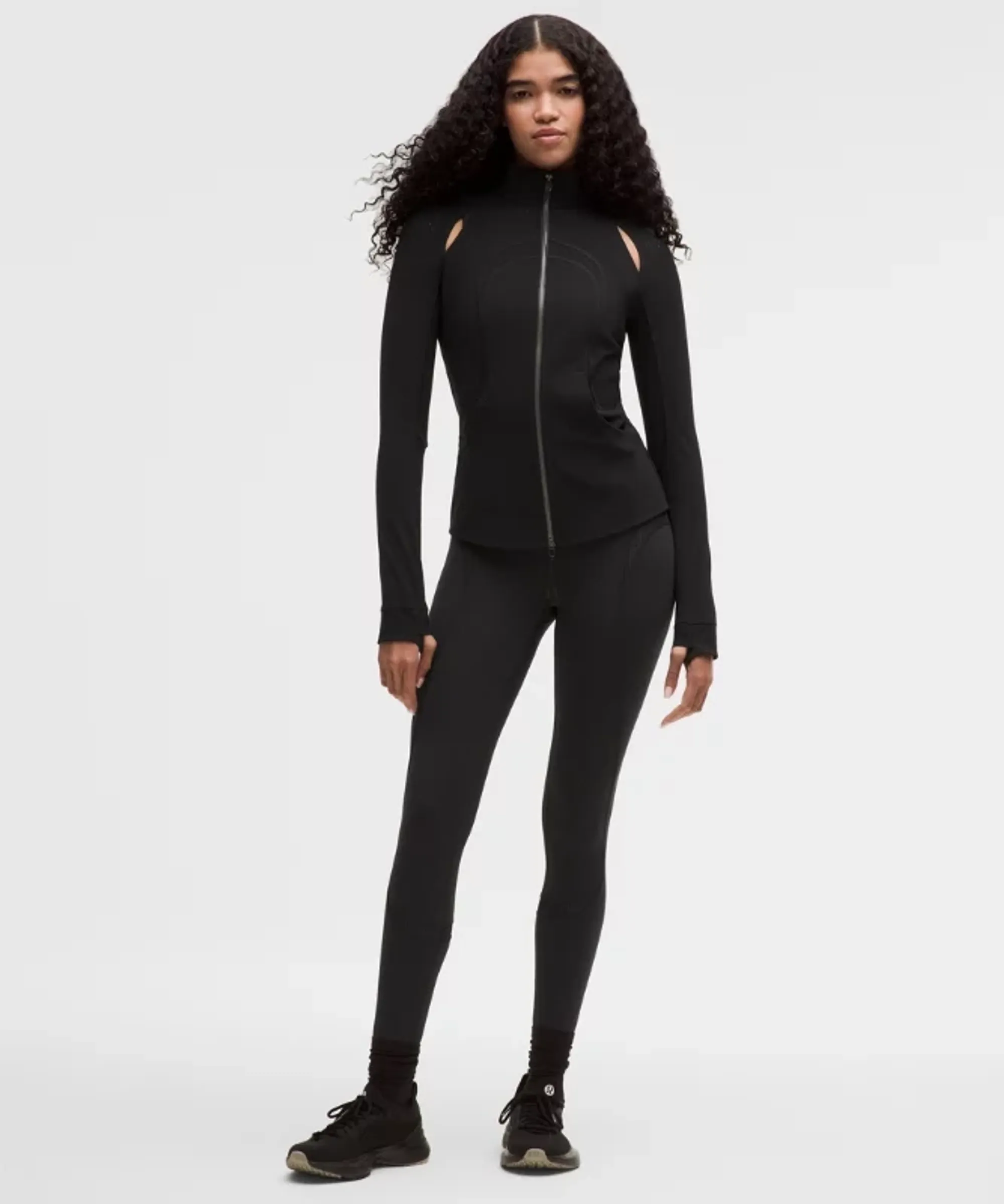 lululemon – Women's Mesh Panelled High-Rise Tight Leggings SLNSH Collection – 28" – Color Black – Size 12