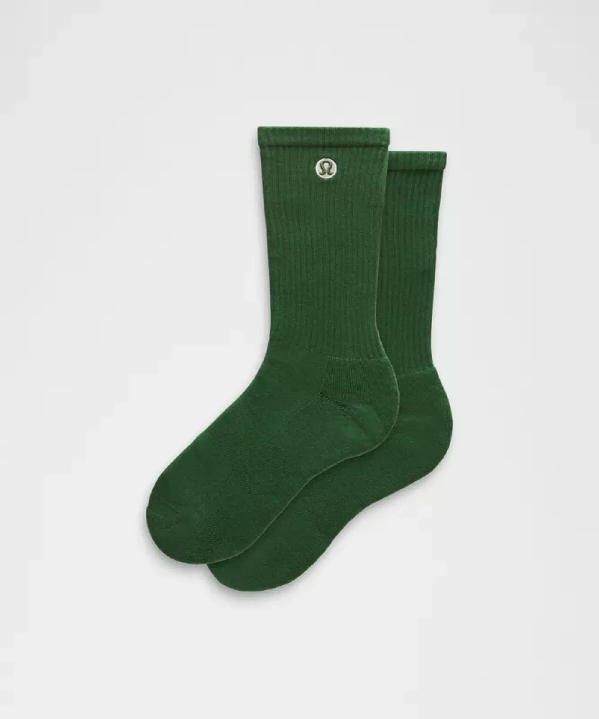 lululemon – Daily Essential Crew Socks – Color Green – Size XL