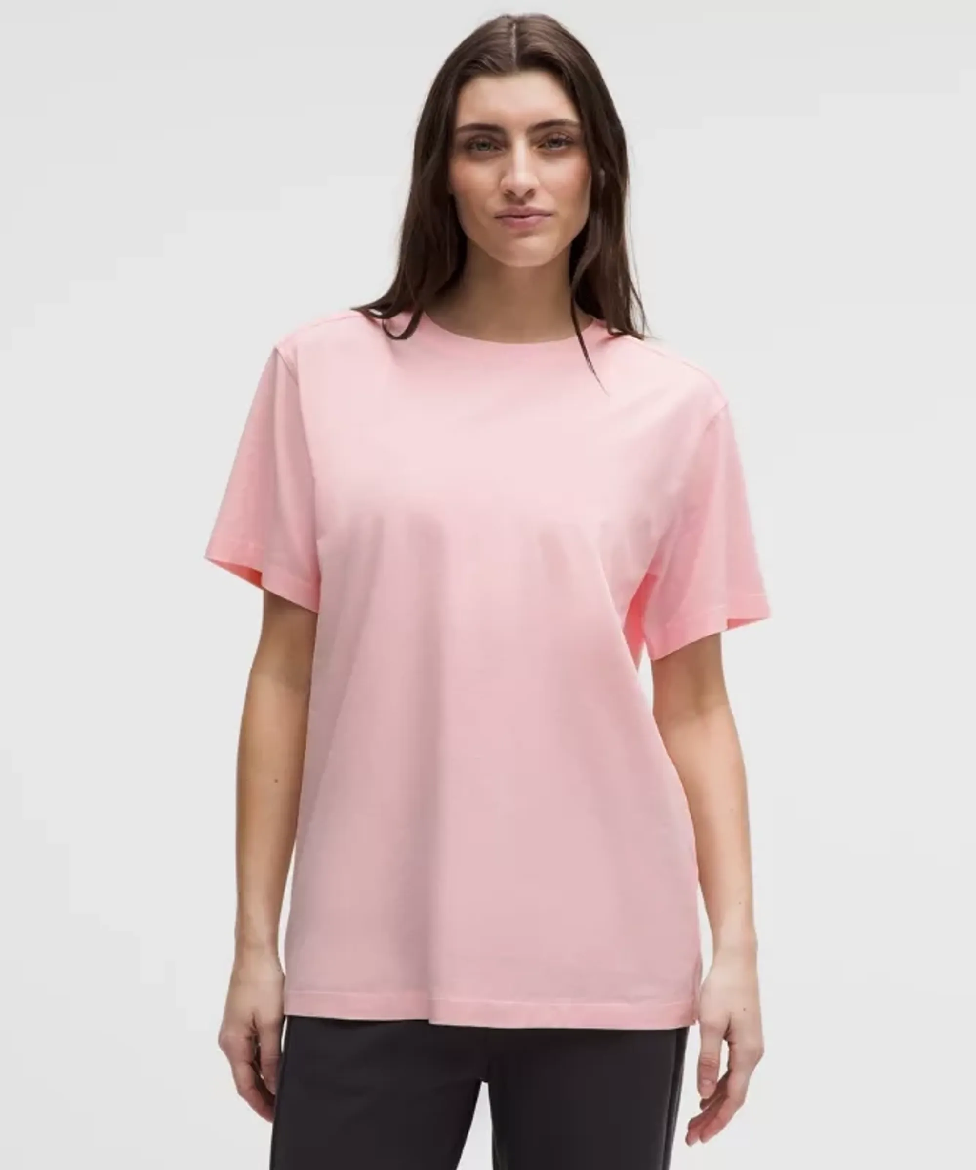 lululemon – Women's All Yours Organic Crewneck T-Shirt – Color Pink – Size Medium