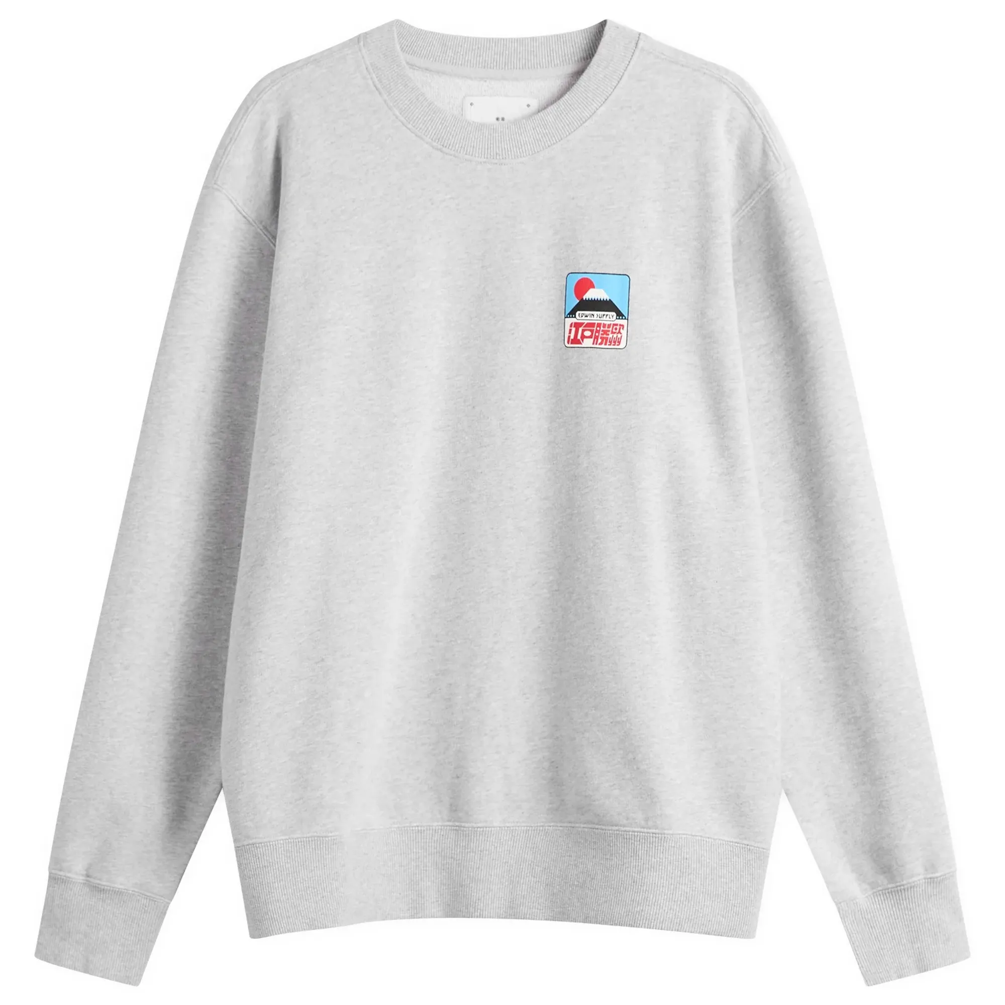 Edwin Men's Sunset On Fuji San Sweat Grey Marl
