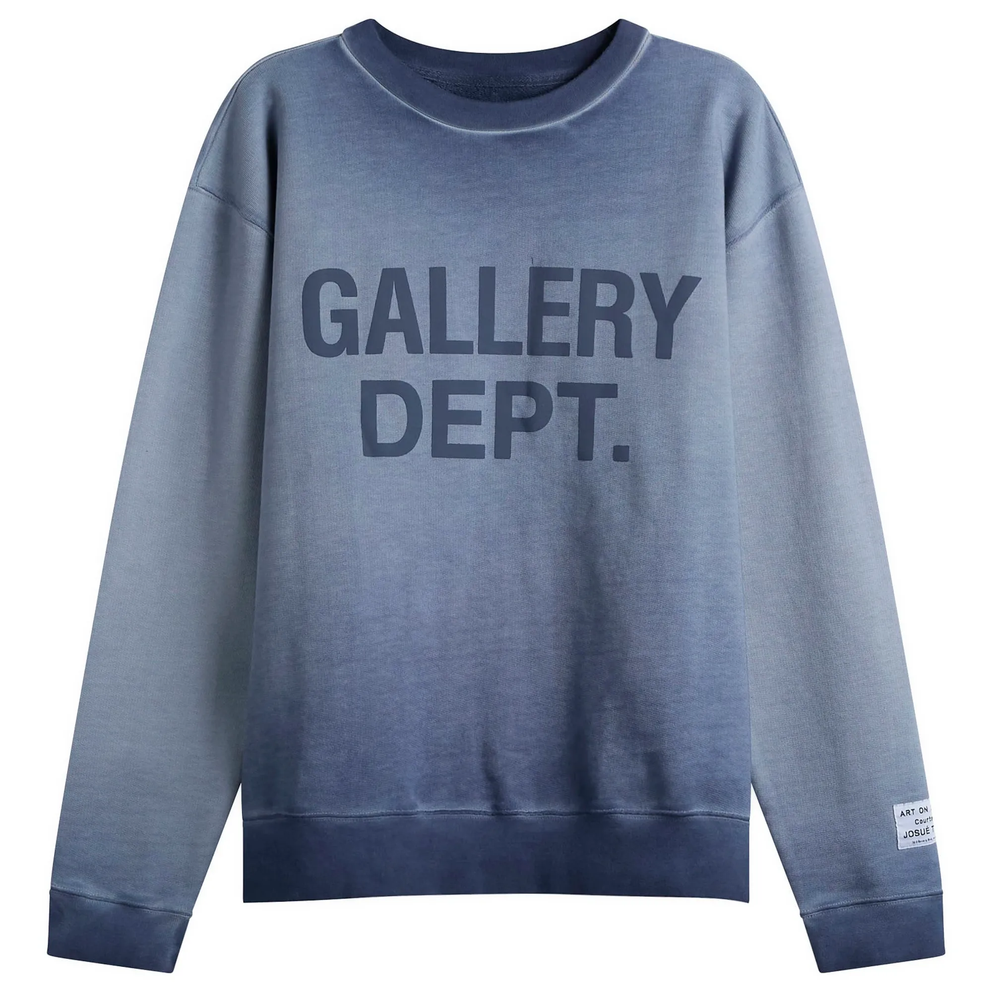 Gallery Dept Men's. Washed Logo Crewneck Navy