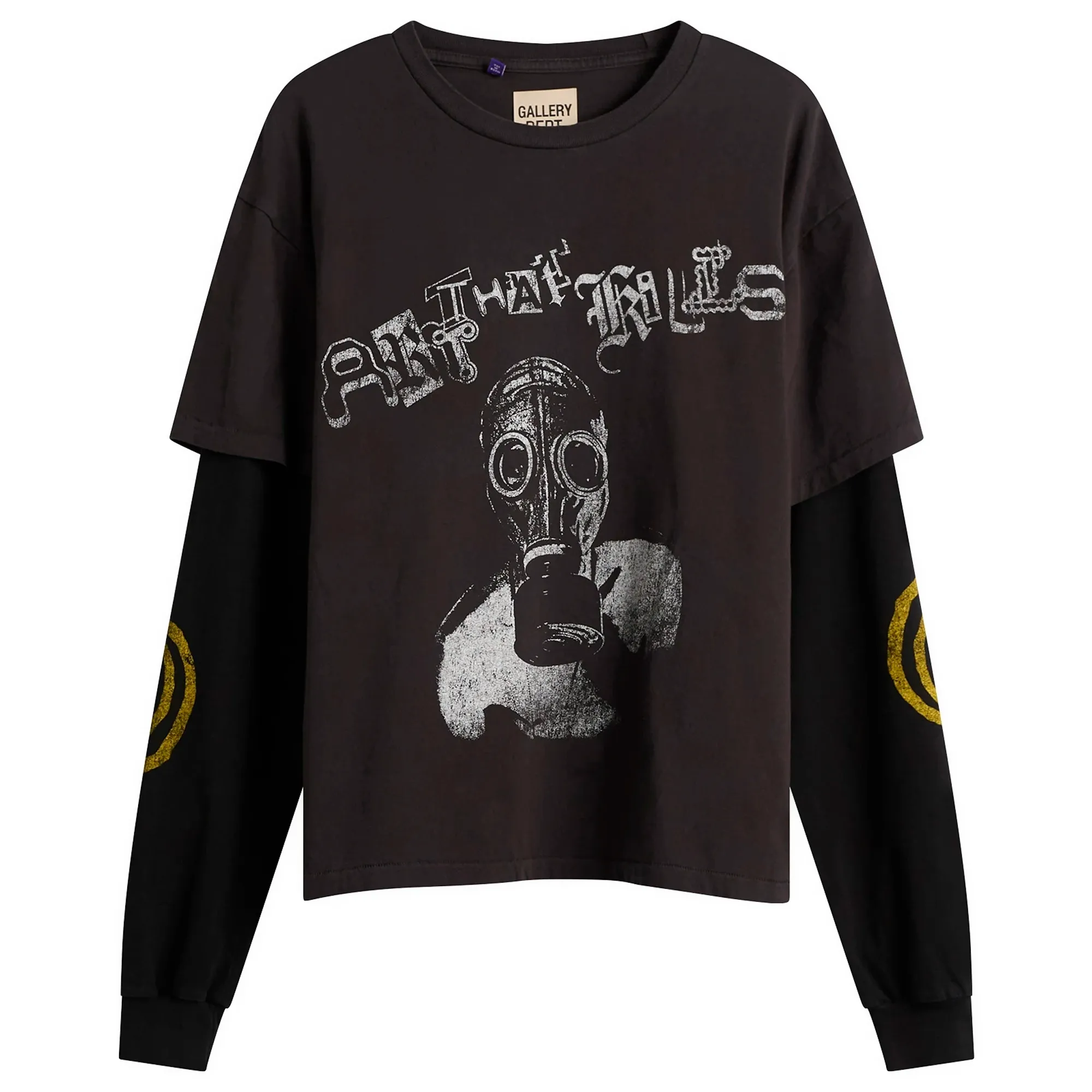 Gallery Dept Men's. Noise Layered T-Shirt Black/Black