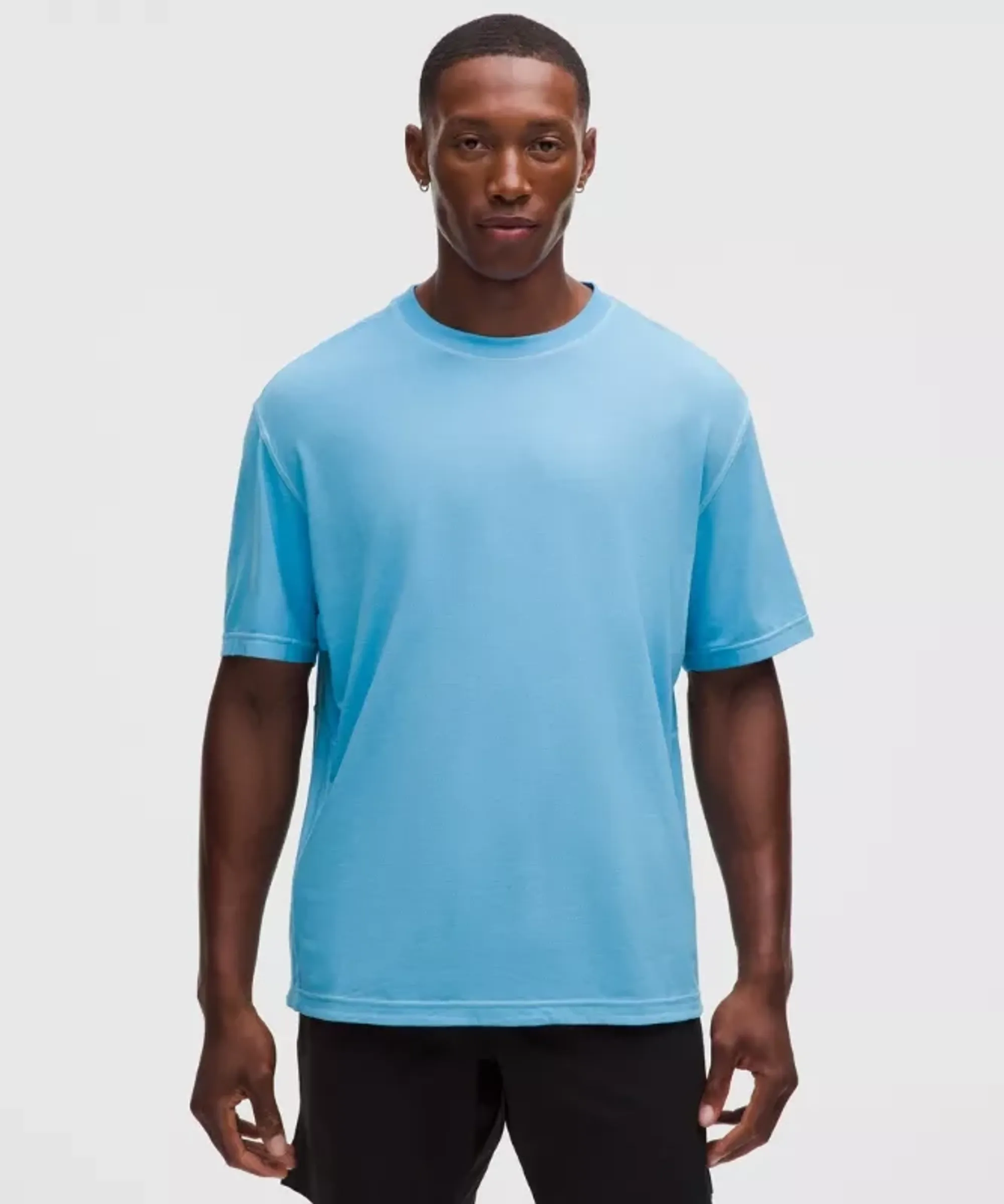 lululemon – Men's EasySet Training Short-Sleeve Shirt – Color Blue – Size XS