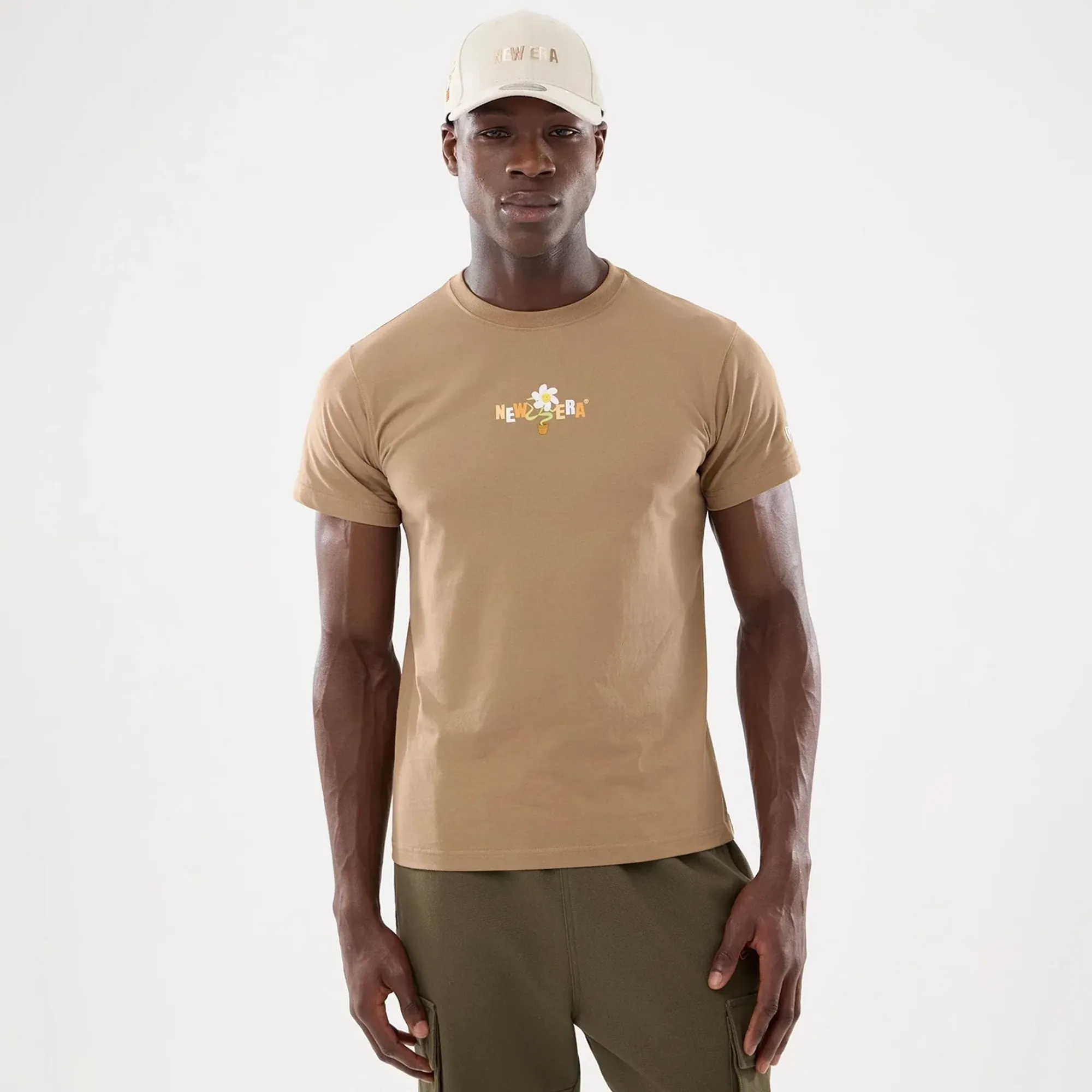 New Era Earth Day Beige T-Shirt adult unisex