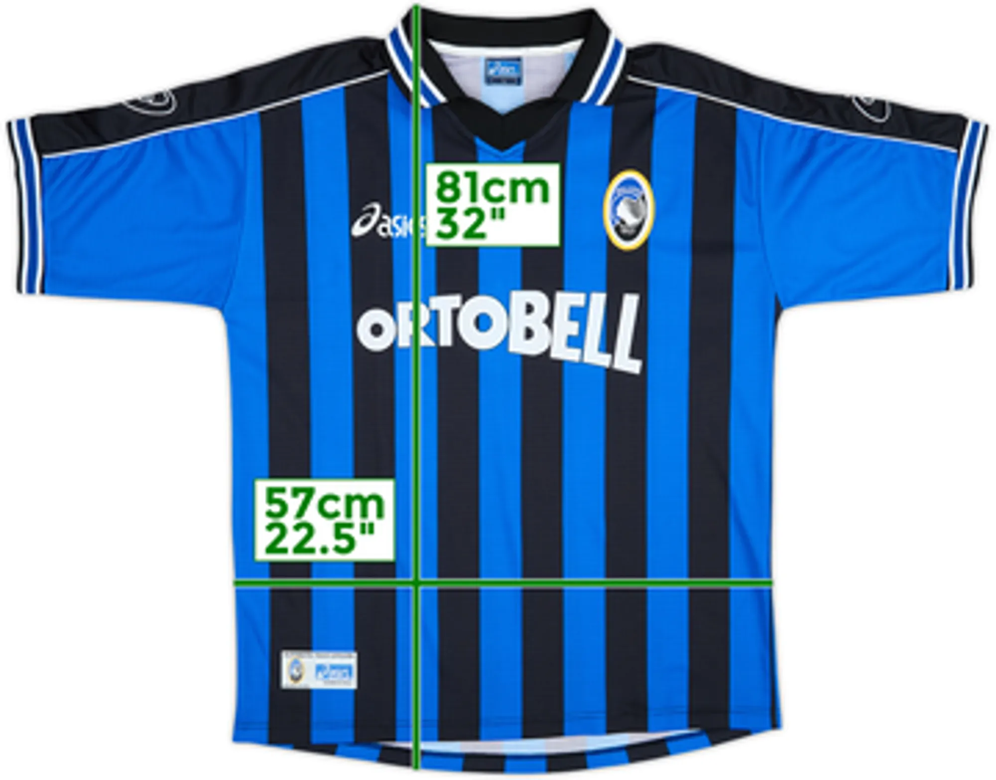 2000-01 Atalanta Home Shirt - 8/10 - (L)