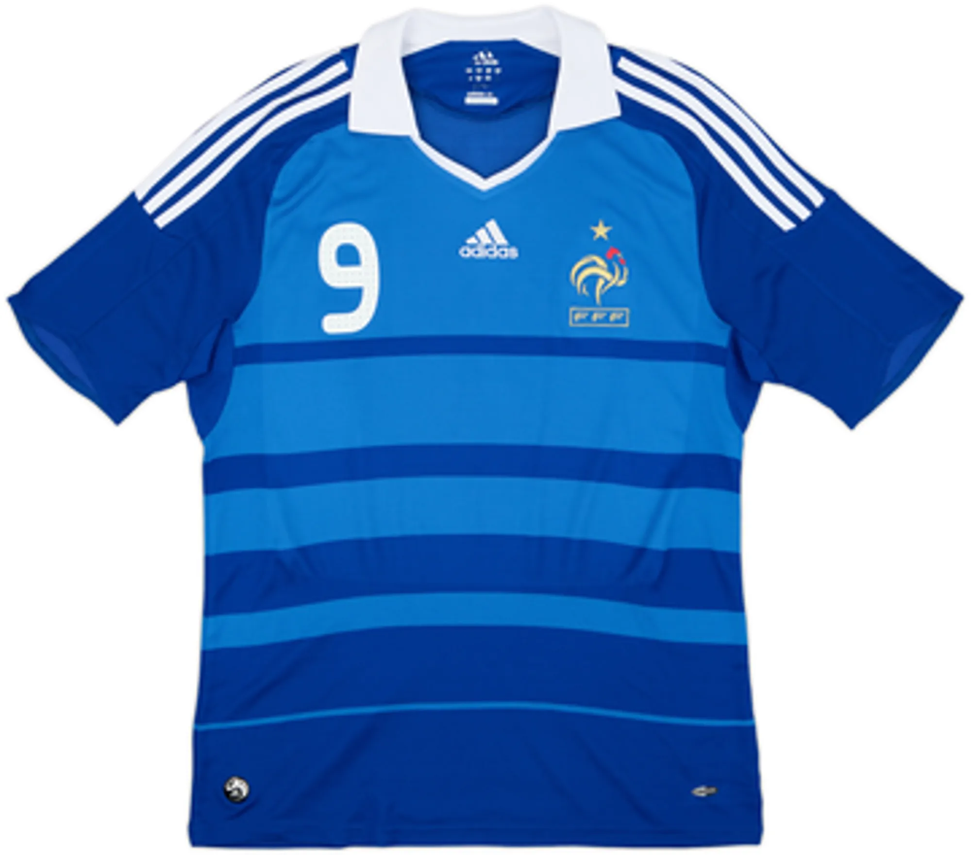 2008-09 France Home Shirt Benzema #9VXL