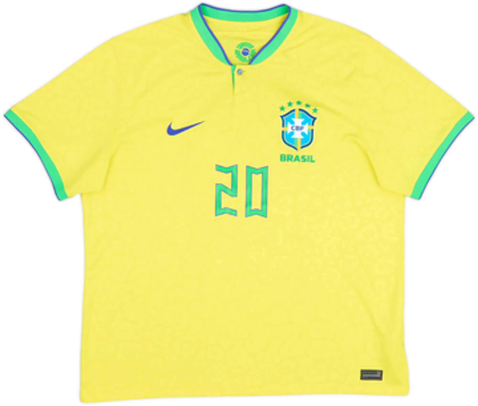 2022-23 Brazil Home Shirt Vini Jr #20 - 6/10 - (XL)