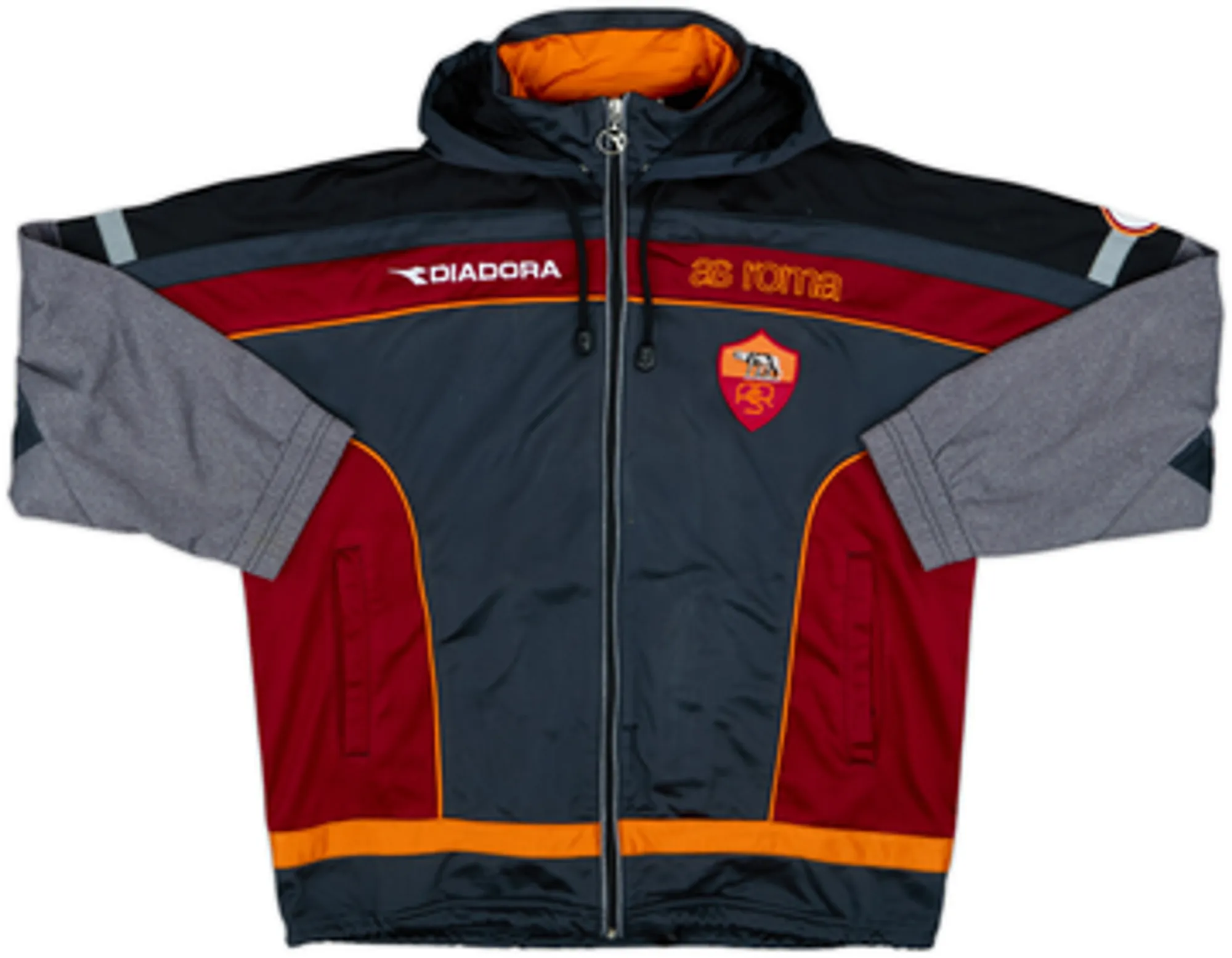 1999-00 Roma Diadora Hooded Tracksuit - 6/10 - (L)