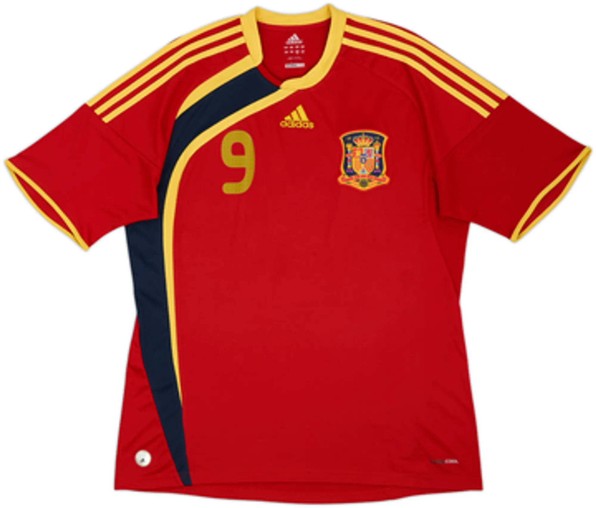 2009 Spain Home Shirt Torres #9 - 7/10 - (L)