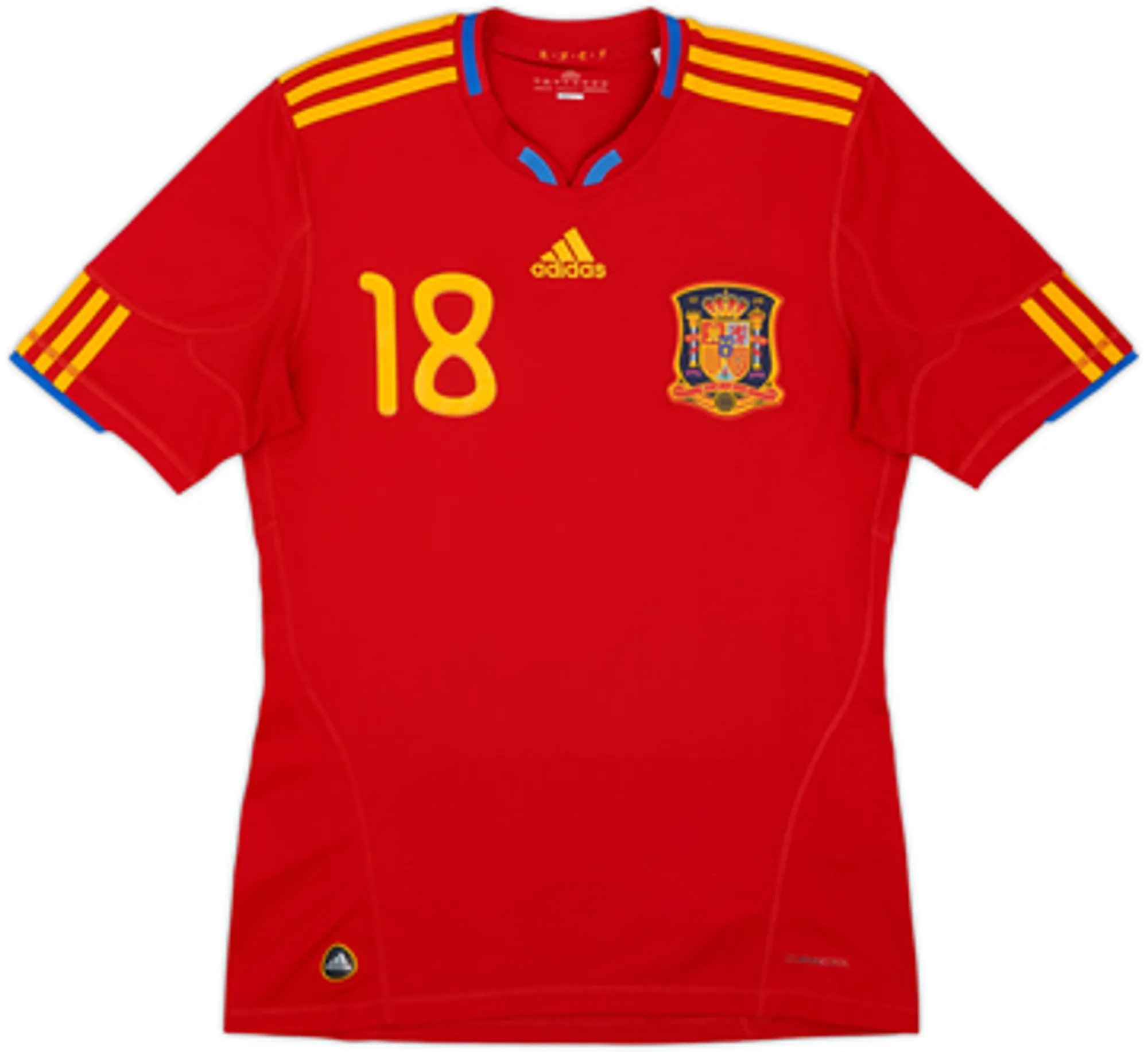 2009-10 Spain Home Shirt Pedro #18 - 5/10 - (S)