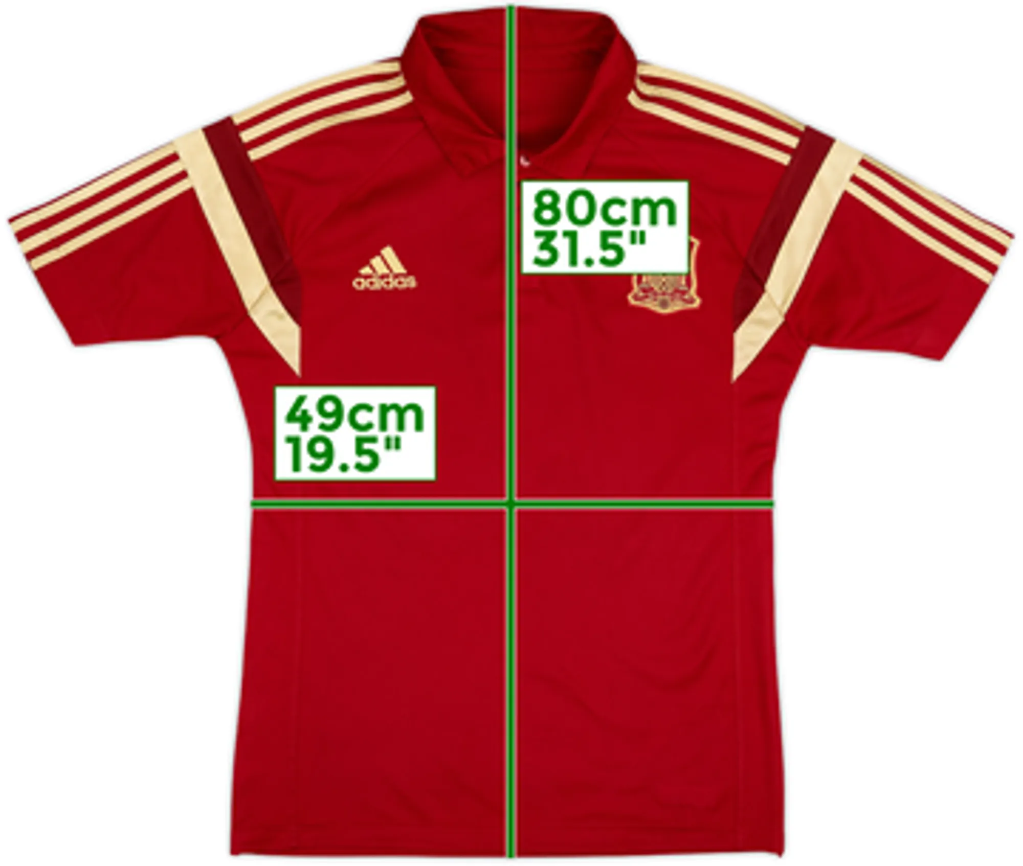 2014-15 Spain adidas Polo Shirt - 8/10 - (L)