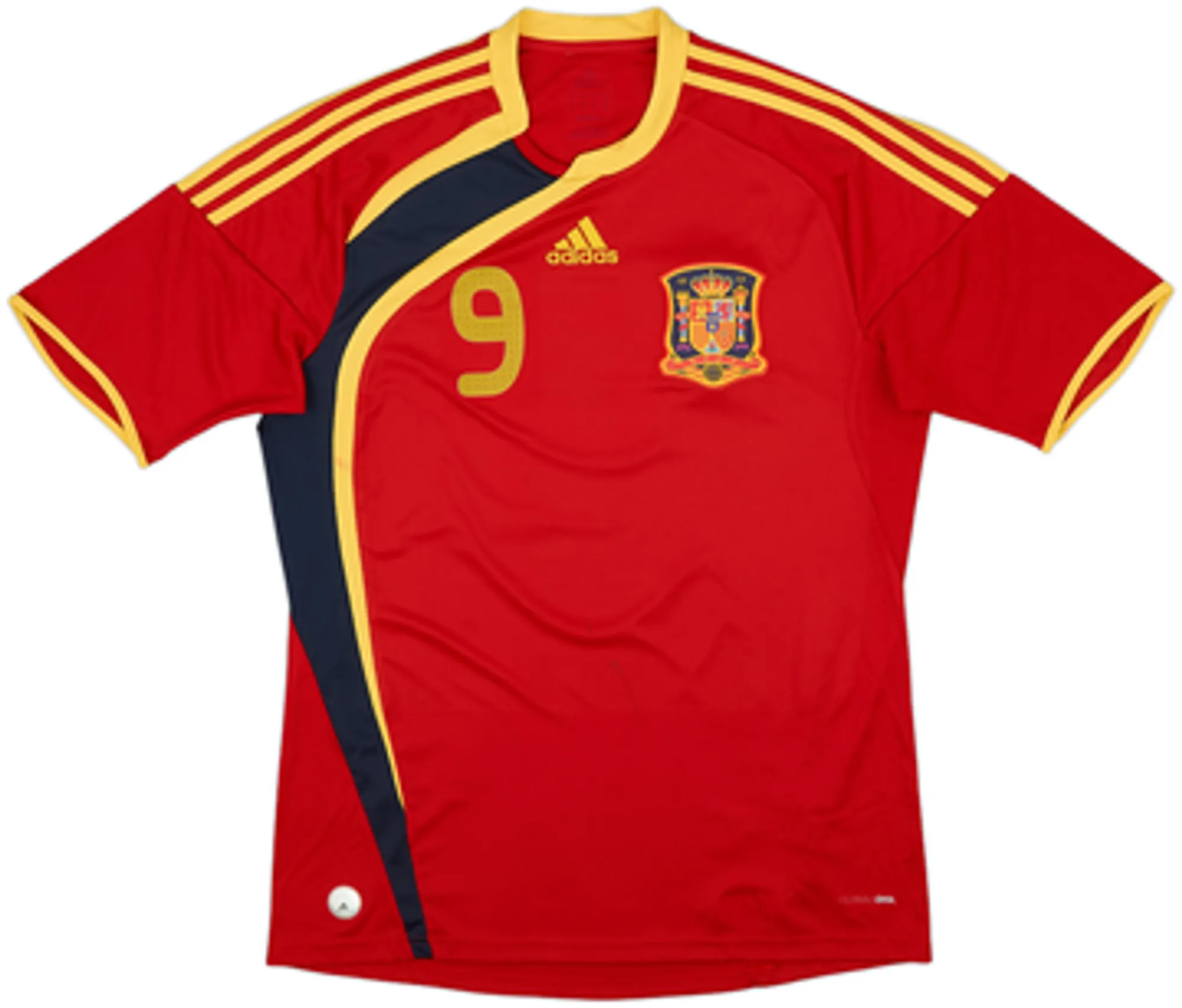 2009 Spain Home Shirt Torres #9 - 6/10 - (M)