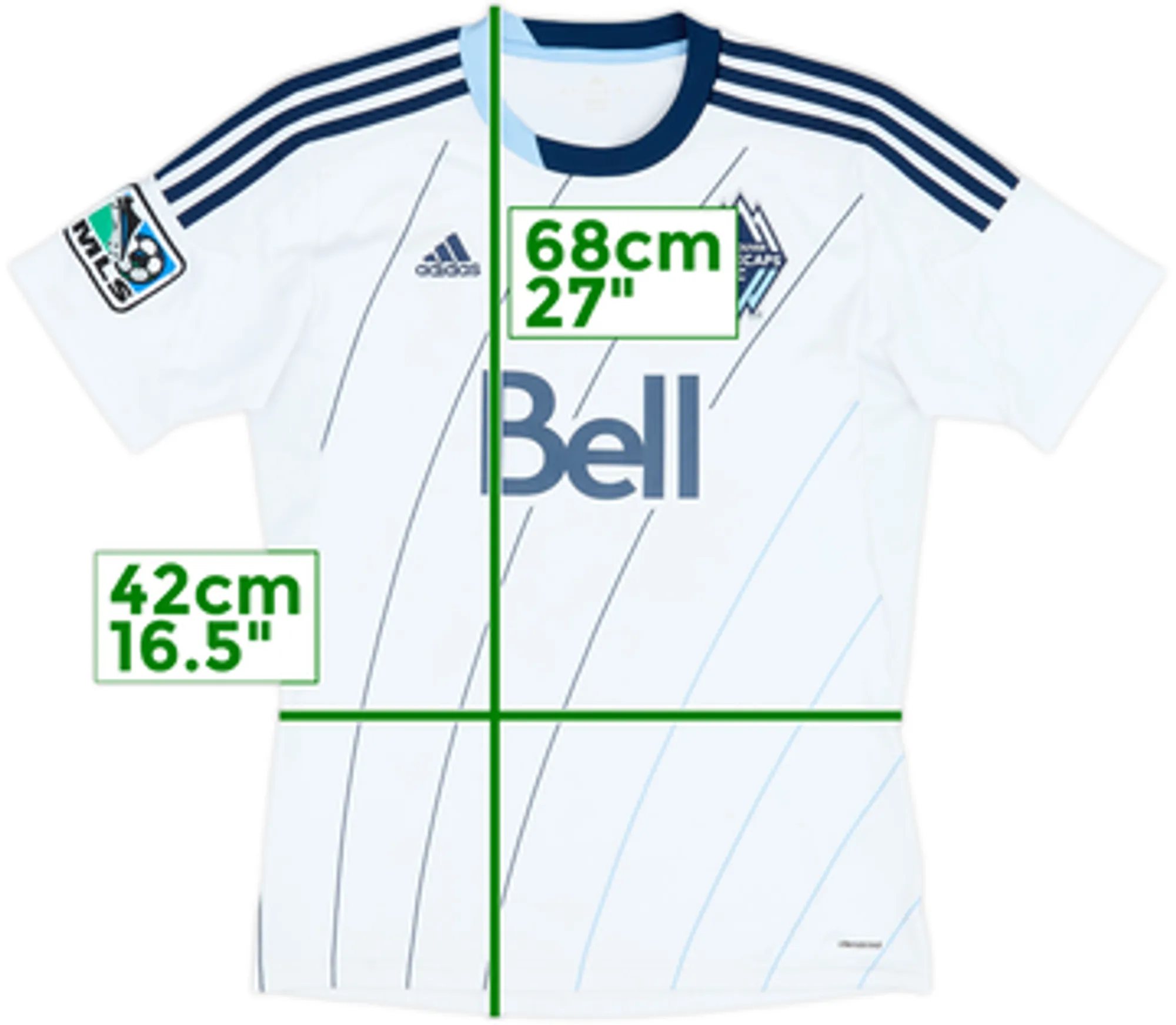 2013 Vancouver Whitecaps Home Shirt - 7/10 - (L.Boys)