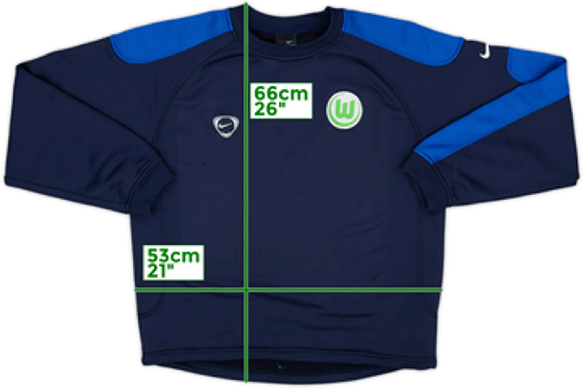 2005-06 Nike Template Sweat Top (Wolfsburg) - 8/10 - (M)