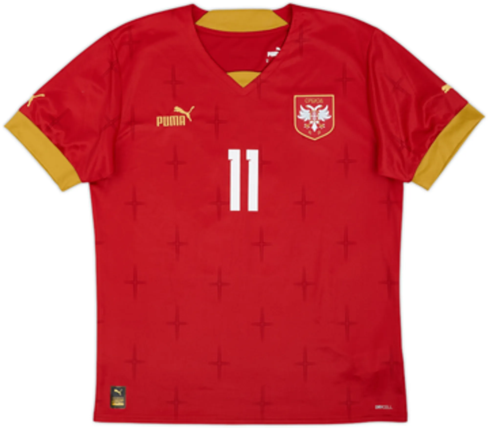 2022-23 Serbia Home Shirt Kostic #11 - 7/10 - (M)