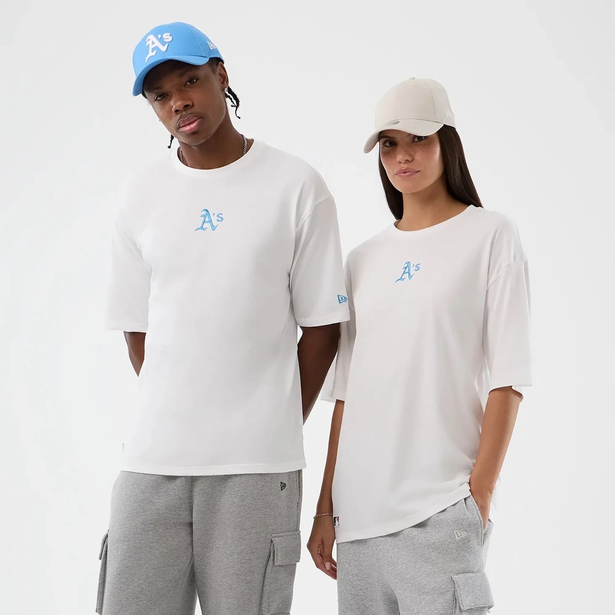Athletics MLB League Essential White Oversized T-Shirt New Era Cap adult unisex