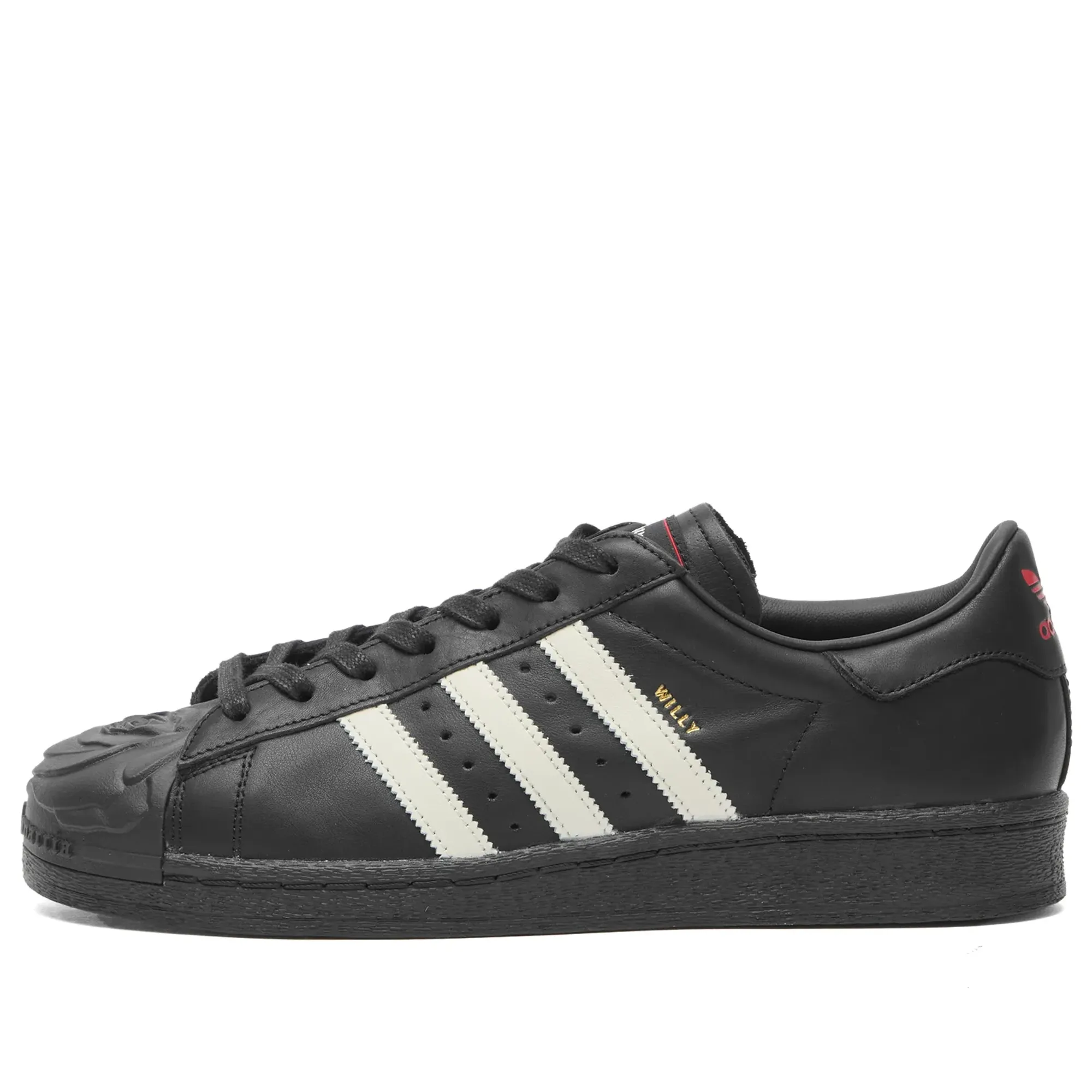 Adidas Men's x Willy Chavarria Megaride AG XL Sneaker Core Black/ Off White/Red