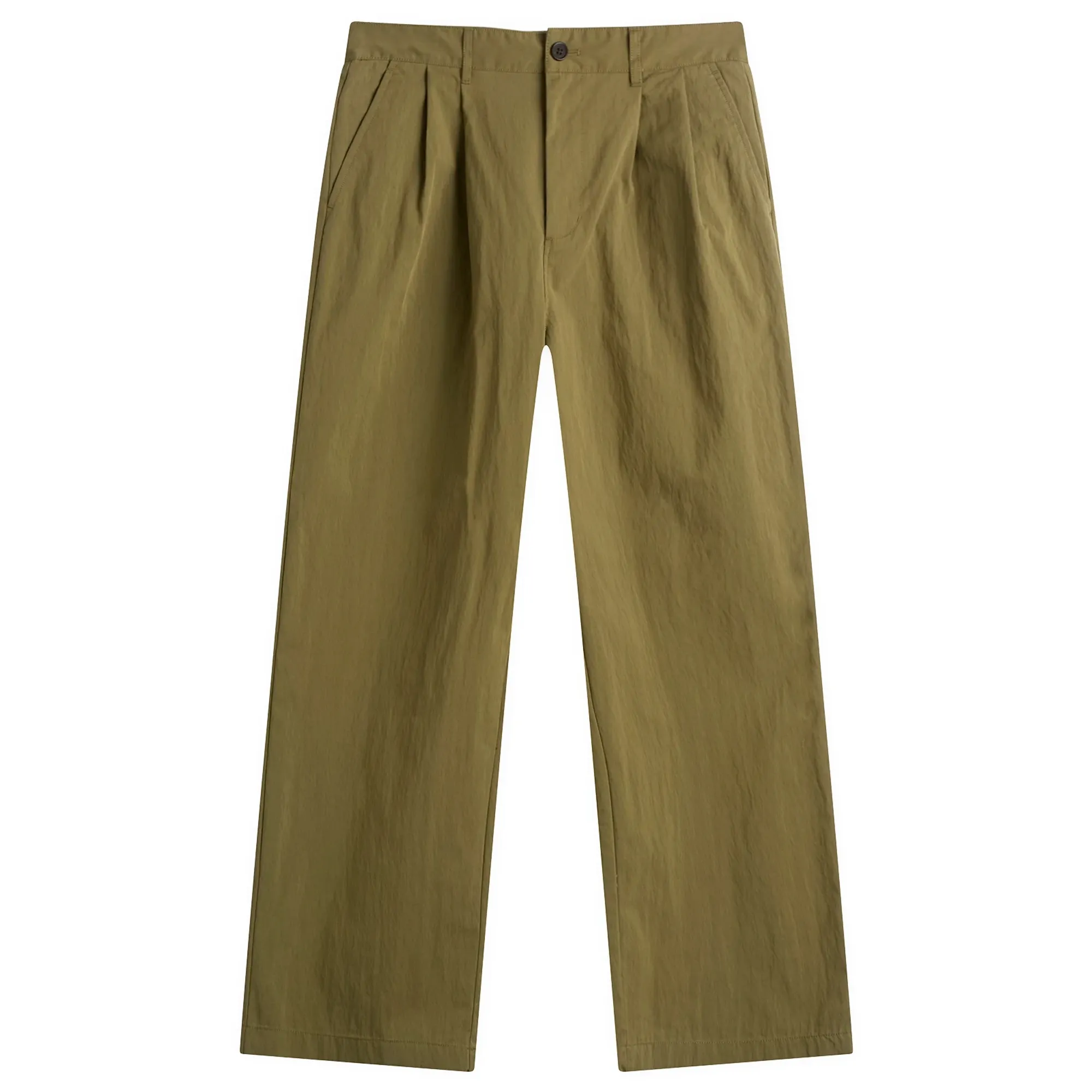 Danton Men's Double Pleat Easy Pants Olive