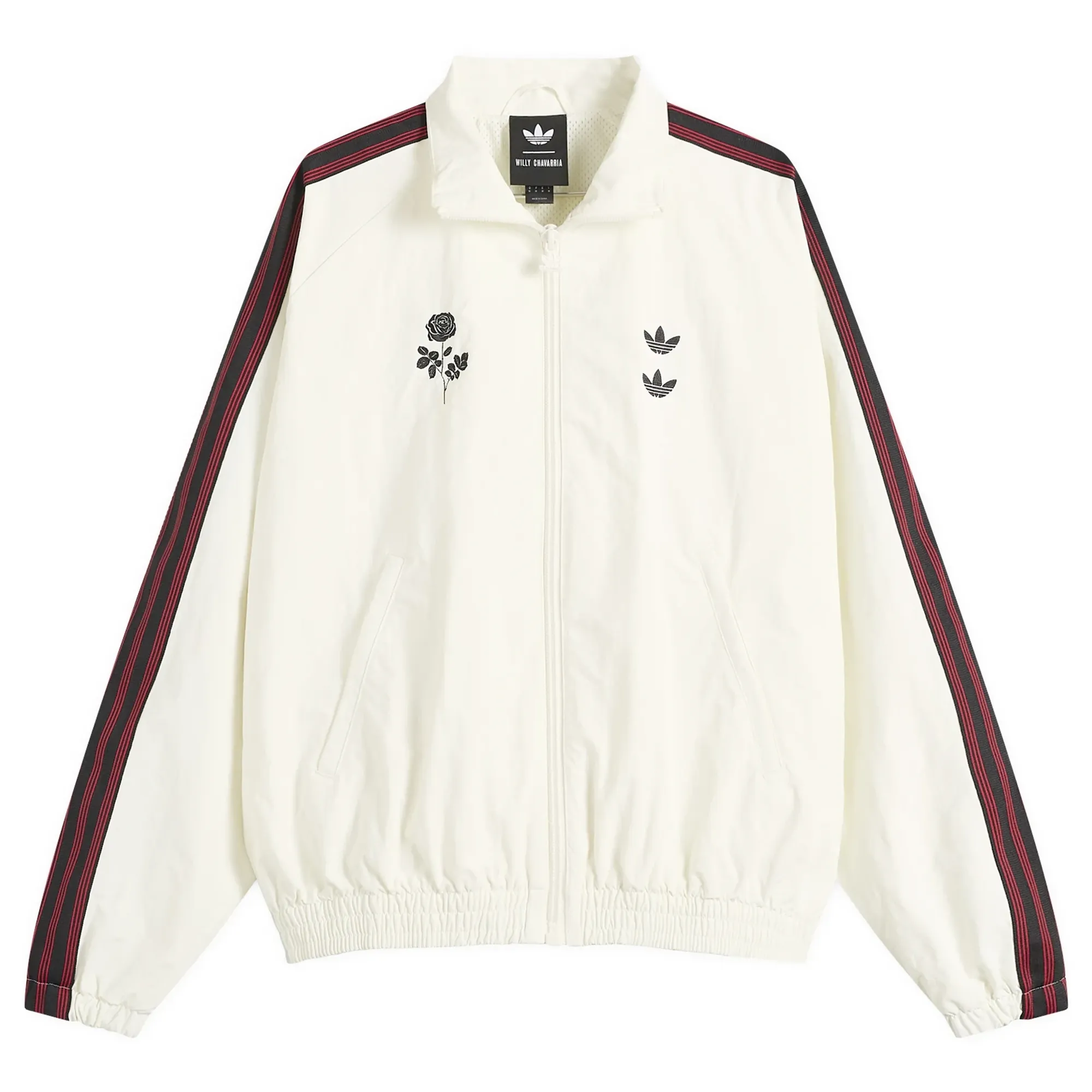 Adidas Men's x Willy Chavarria Woven Track Top Off White