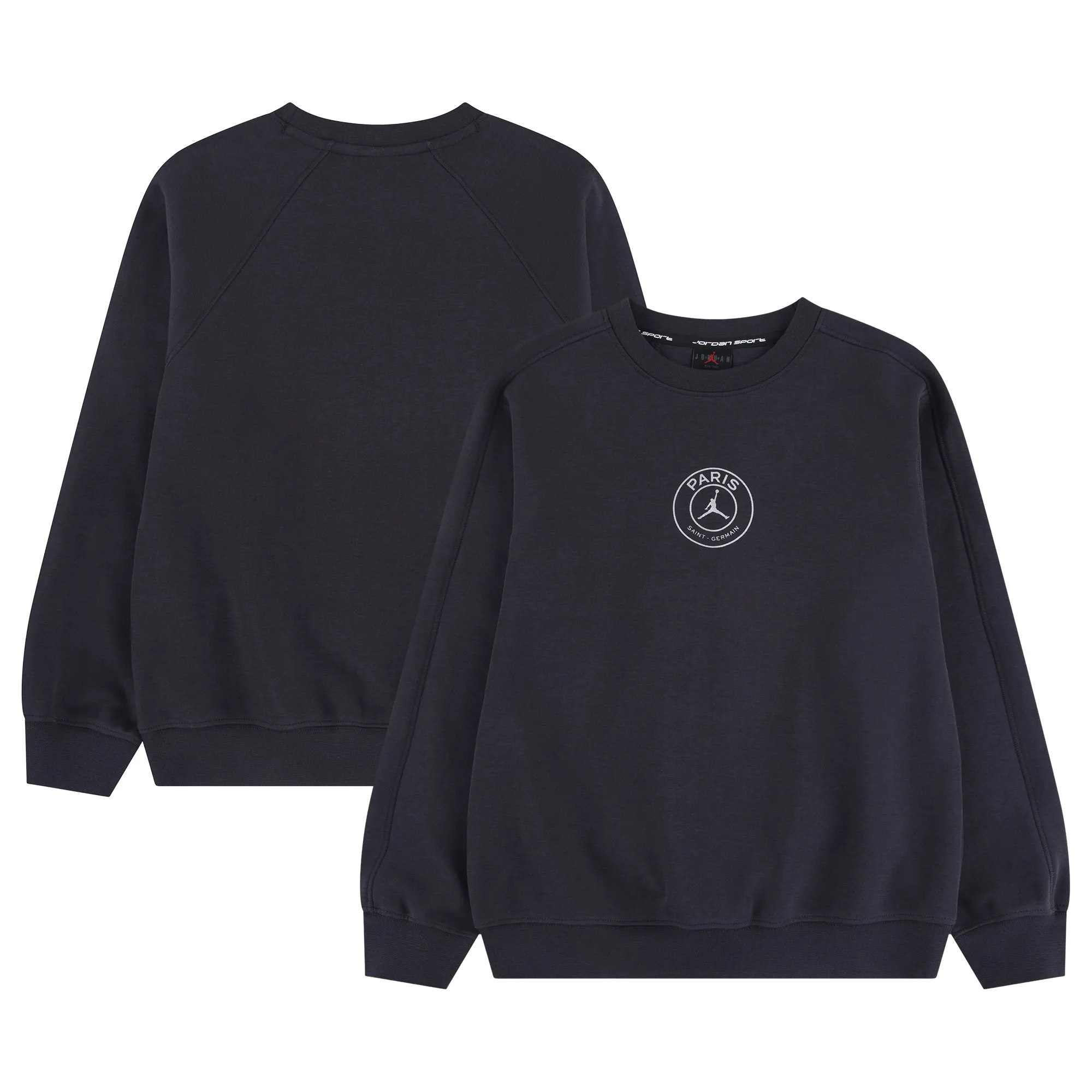 PSG Jordan Hoop Crew Sweat - Oil Grey - Boys