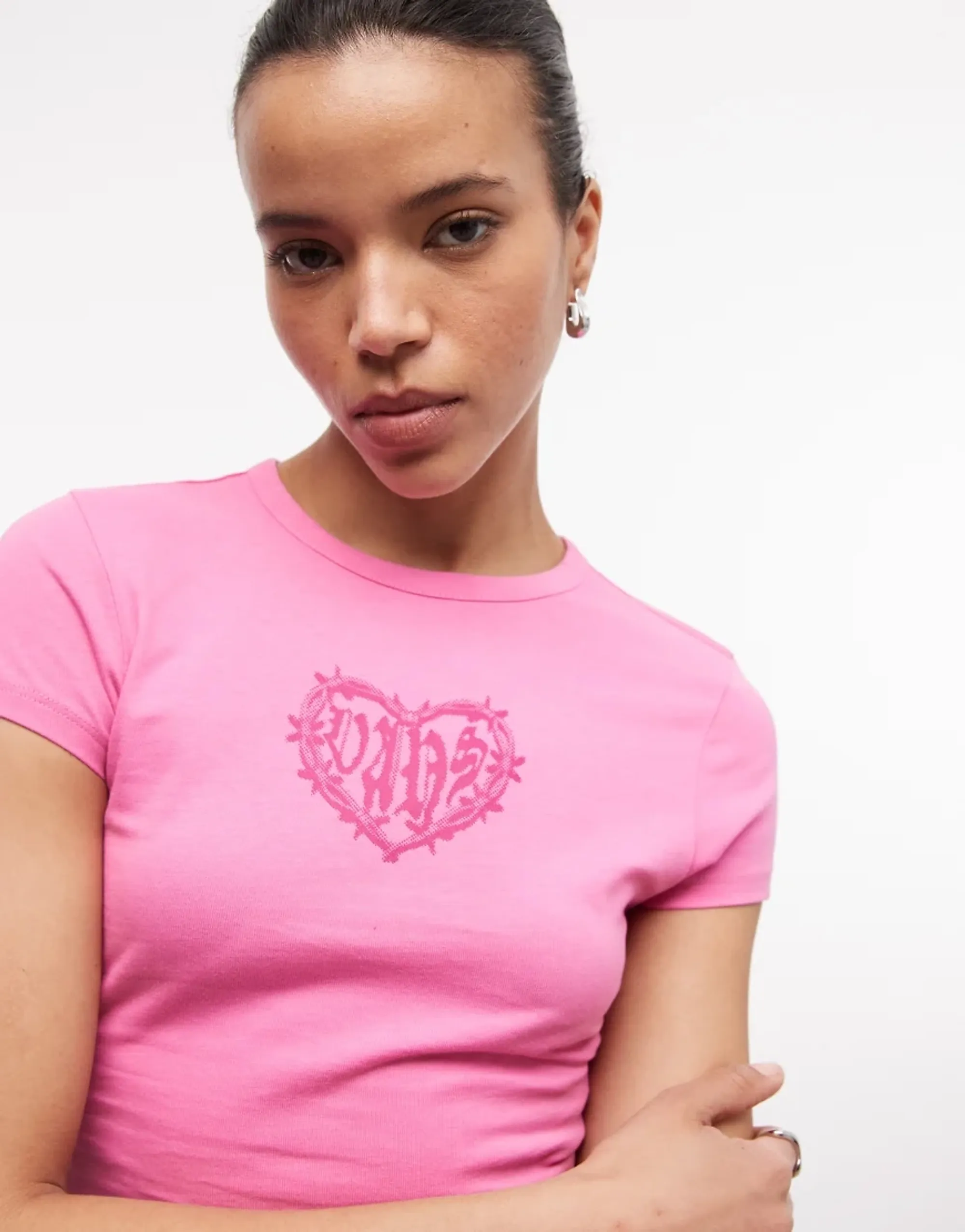 Vans - Barbed Heart T-Shirt, Woman, Pink