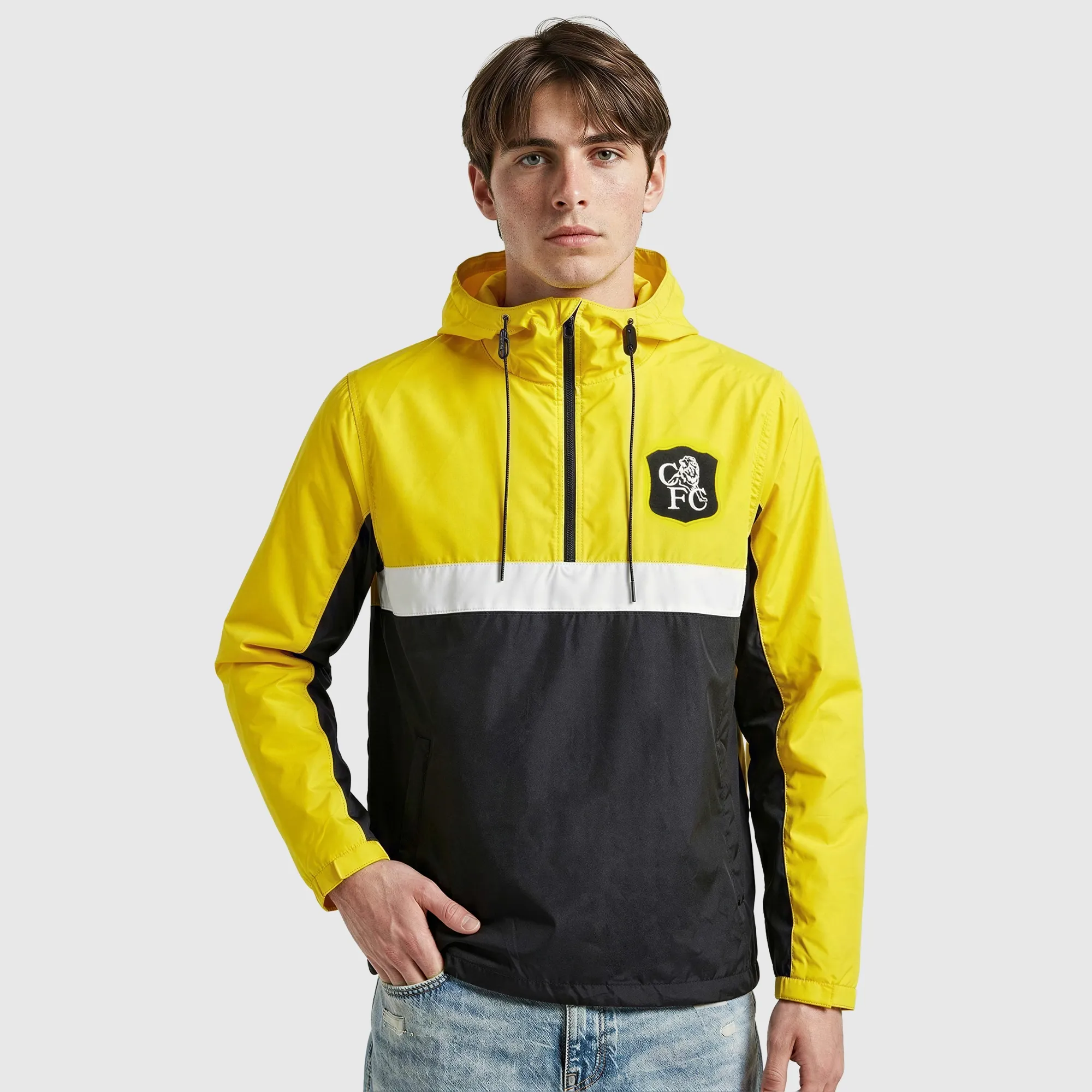 Chelsea 97 Cup Final Reinspired Windbreaker - Black