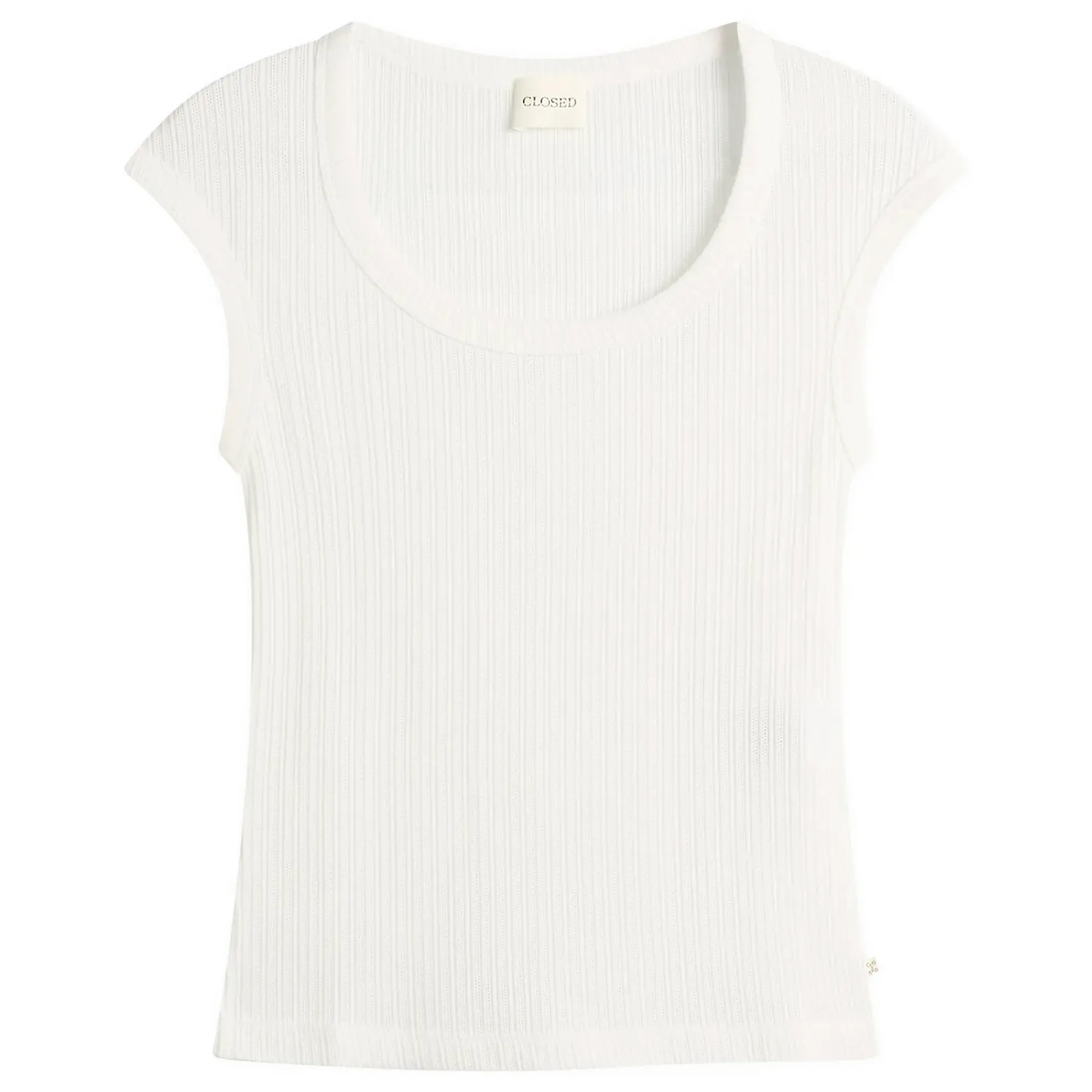 Closed Women's Fitted T-Shirt Ivory