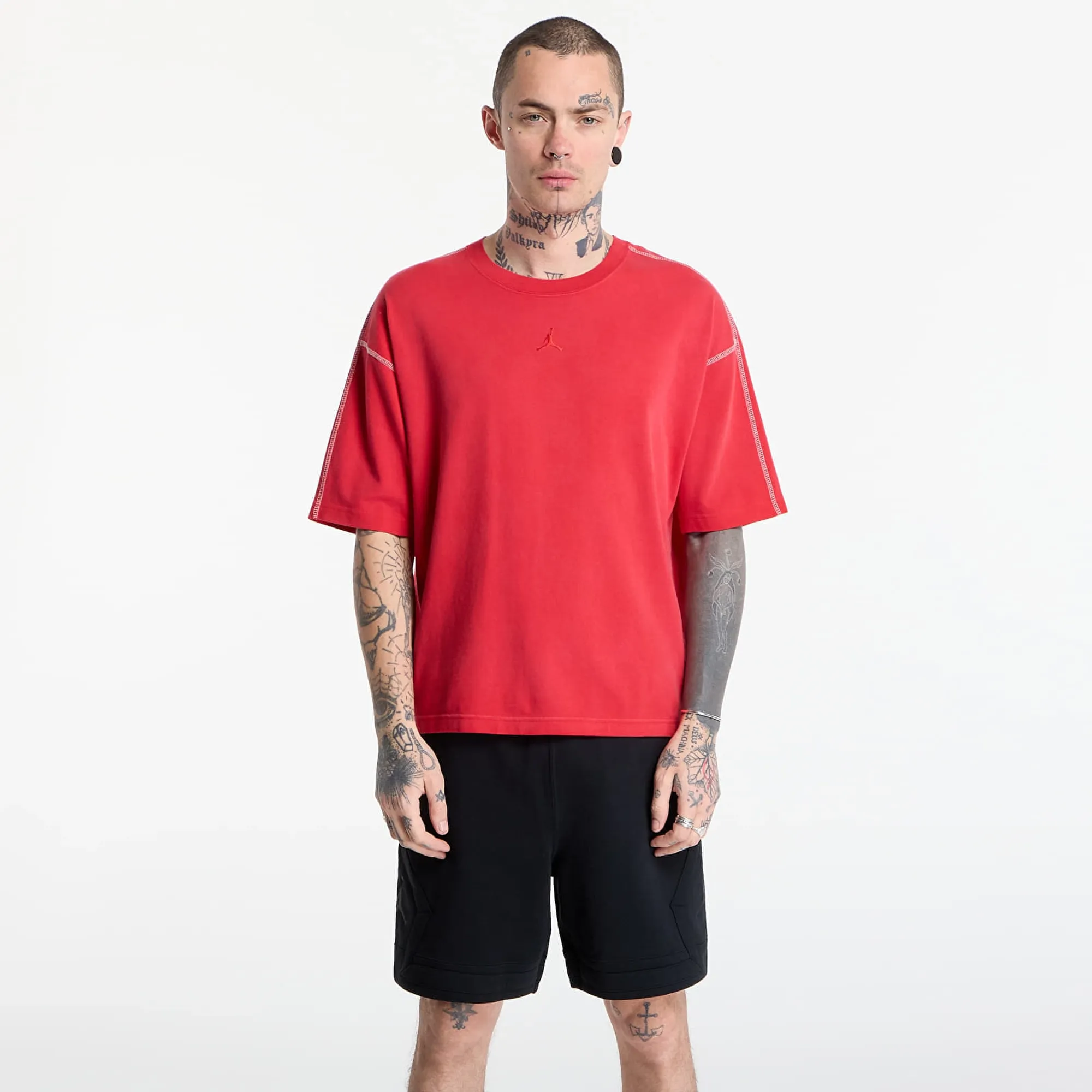 T-Shirt Jordan Flight Men's Heavyweight Short-Sleeve Top University Red/ Sail/ University Red L