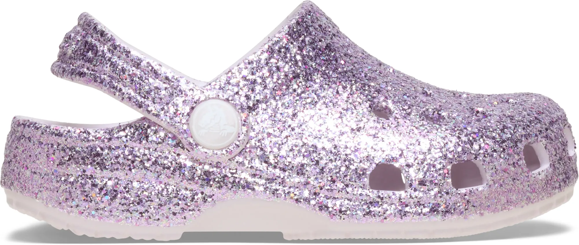 Crocs | Kids | Toddler Classic Chunky Glitter | Clogs | Grape Ice | C4