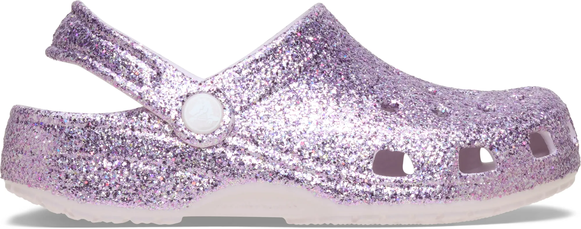 Crocs | Kids | Classic Chunky Glitter | Clogs | Grape Ice | C11