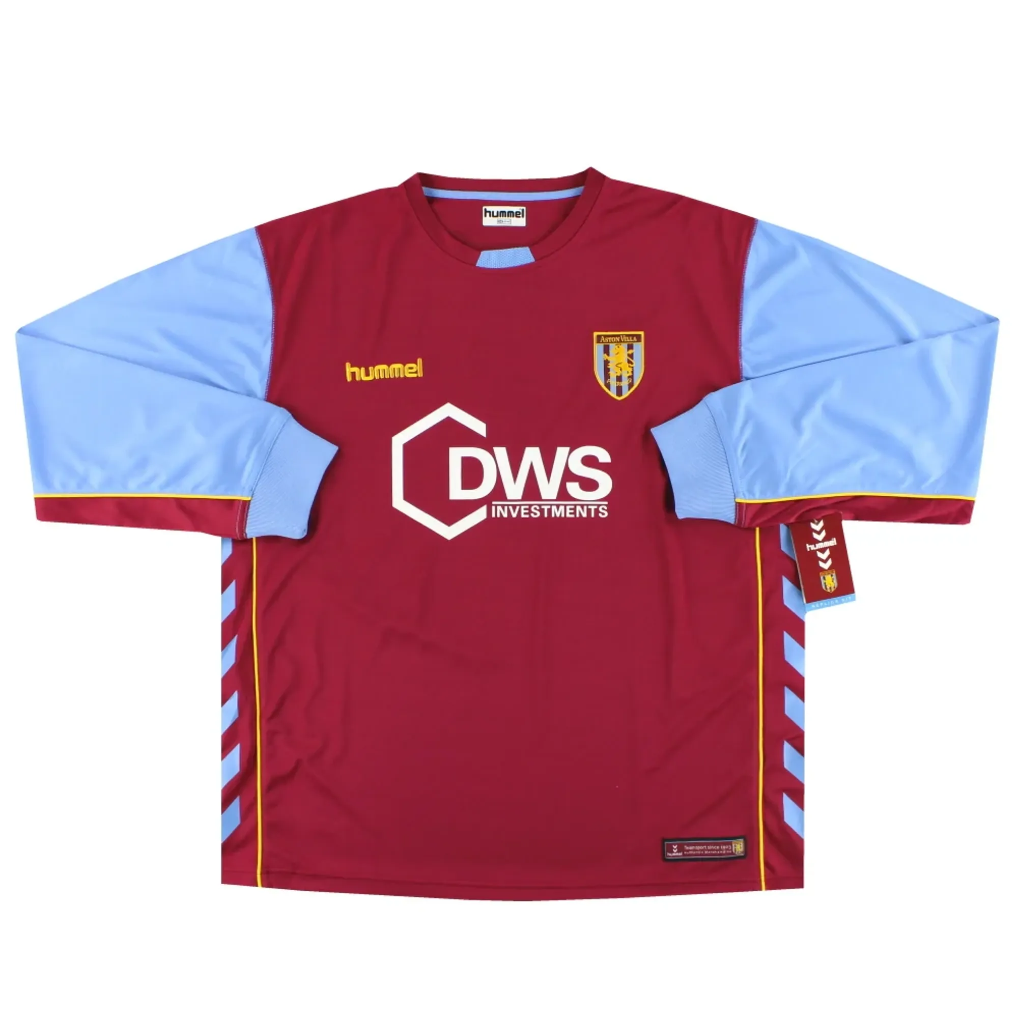 2005-06 Aston Villa Hummel Home Shirt L/S *w/tags* L - Aston Villa / Excellent 