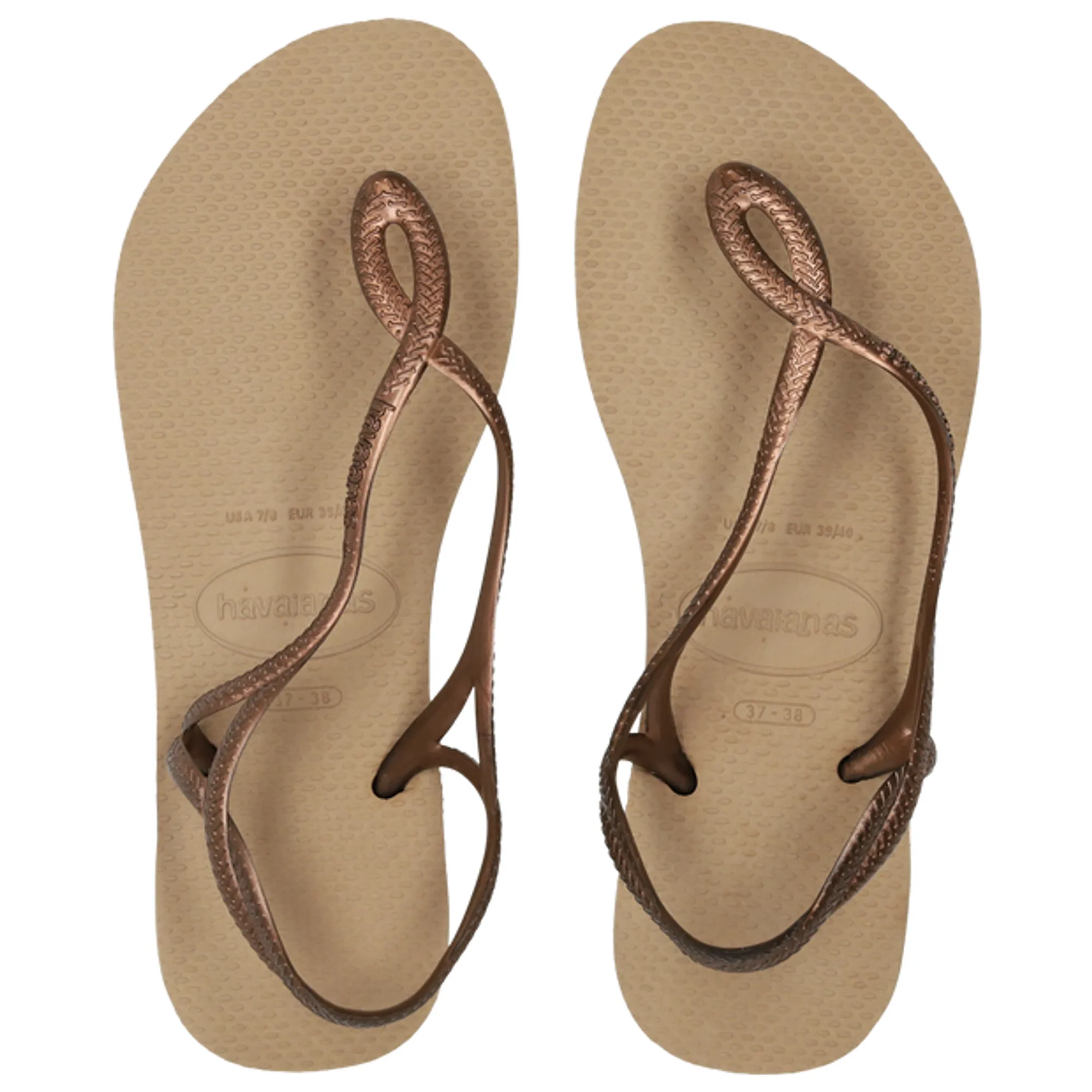 Havaianas Luna Women Flip-Flops and Sandals - Gold