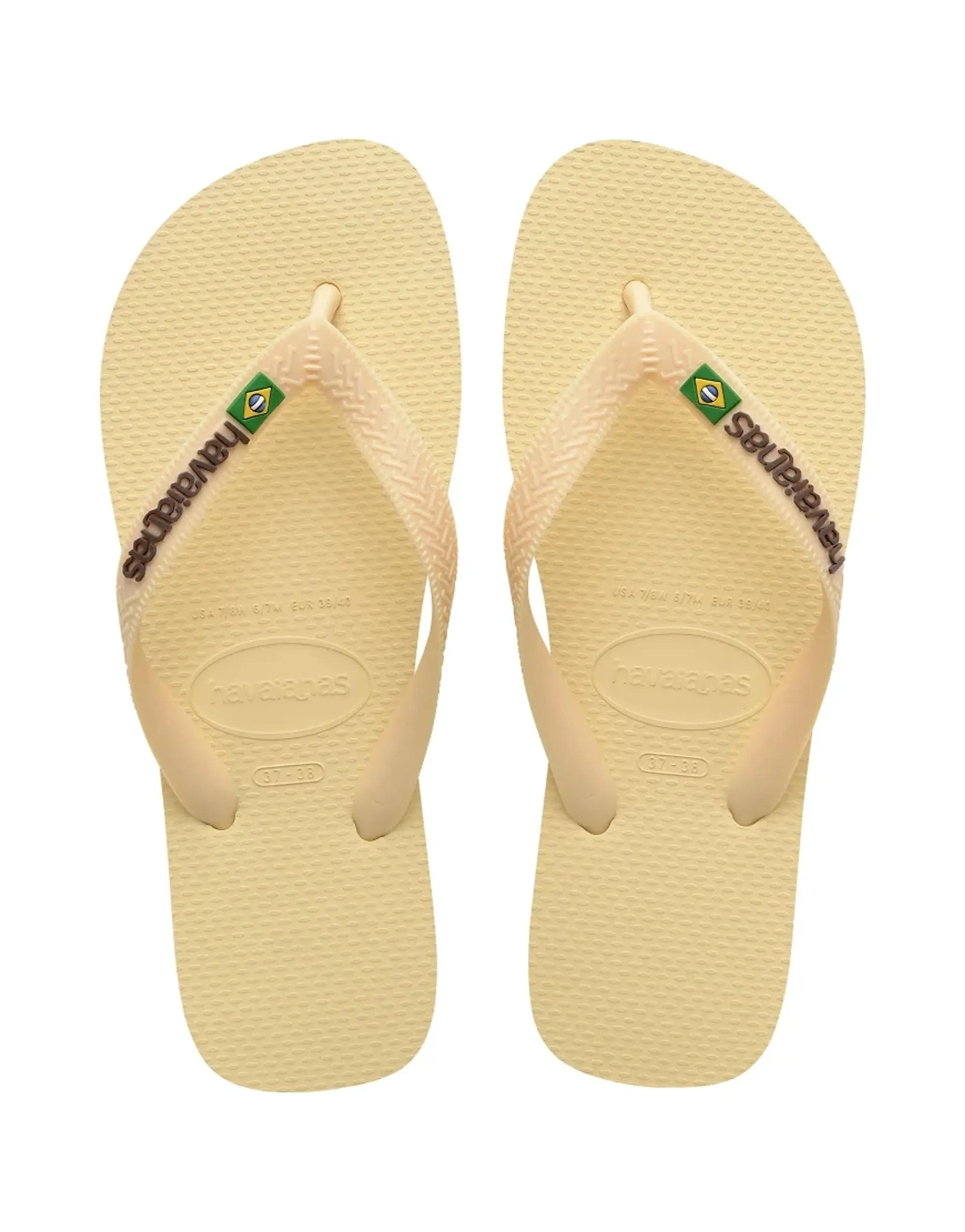 Havaianas Brasil Logo Women Flip-Flops and Sandals - Yellow