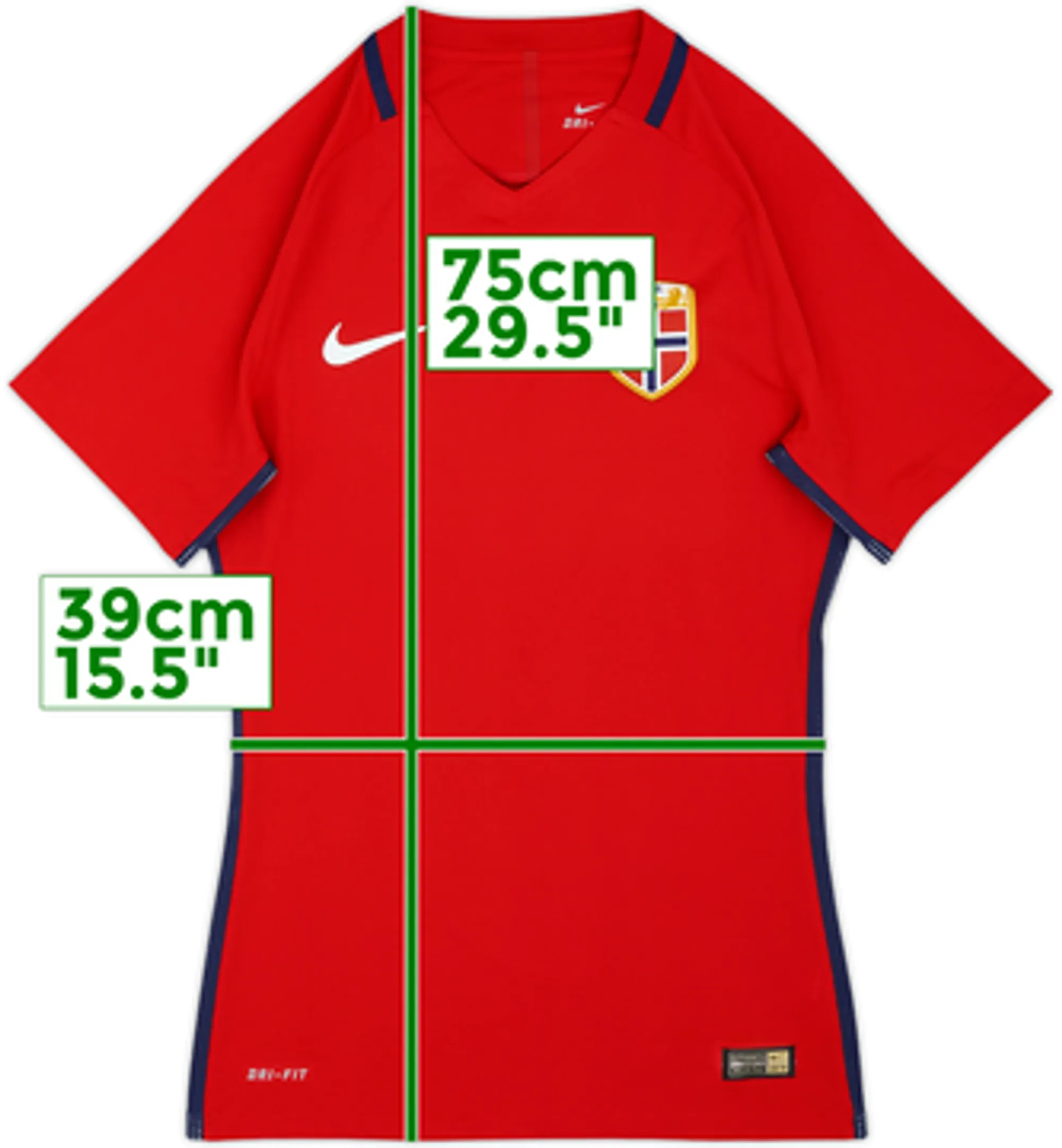 2016-18 Norway Authentic Home Shirt - 8/10 - (S)