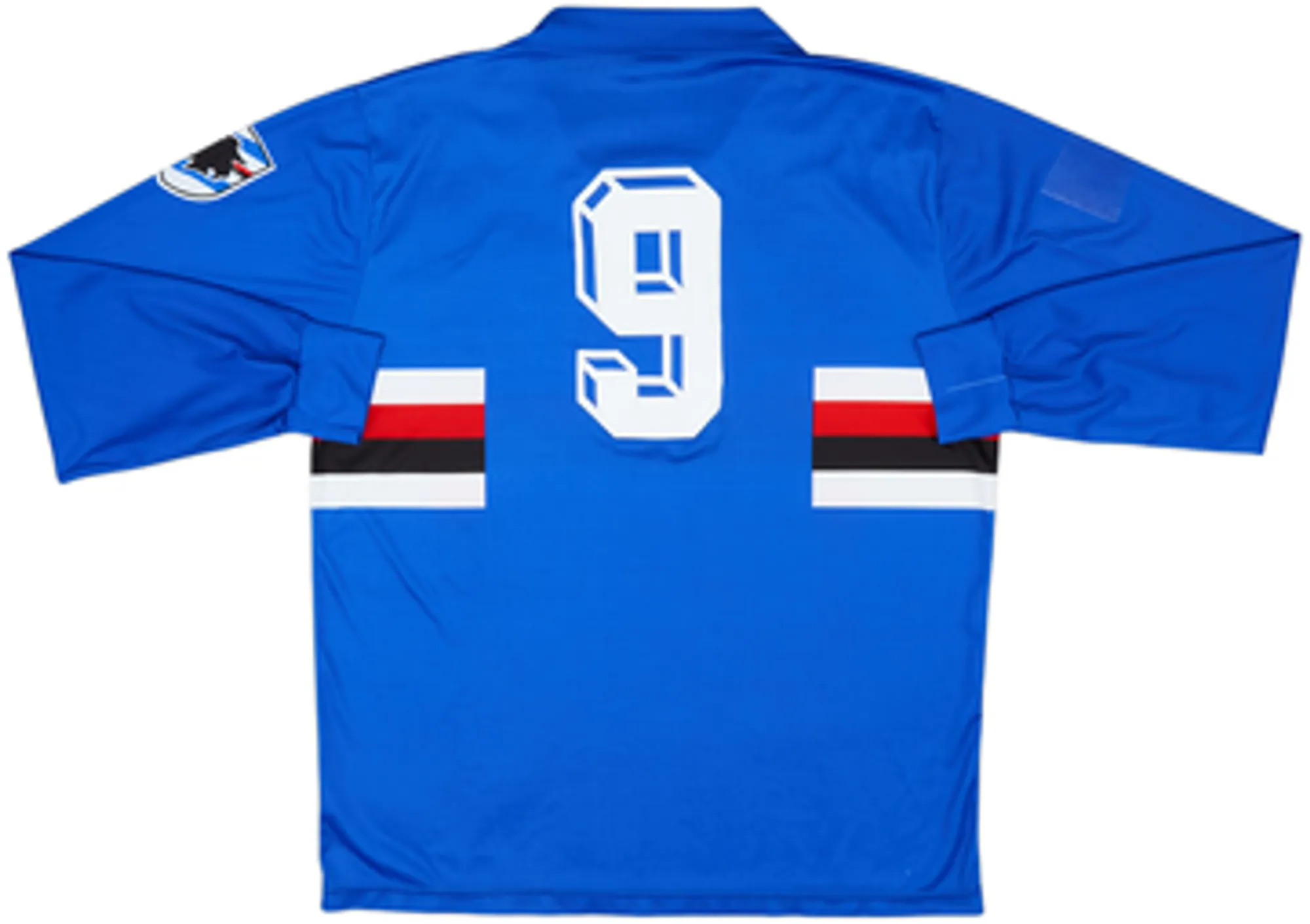 1988-90 Sampdoria Home L/S Shirt #9 - 7/10 - (XL)