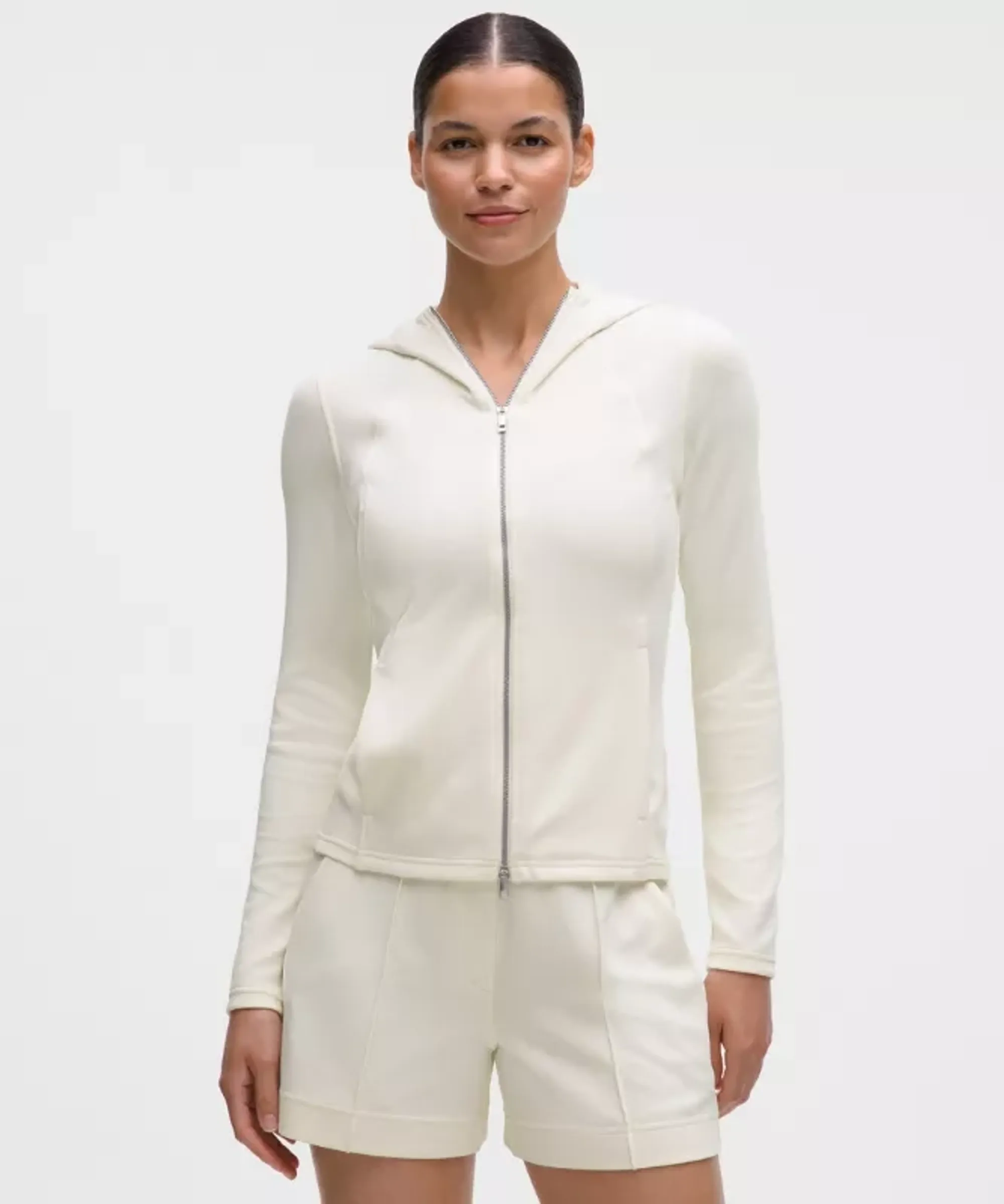 lululemon – Women's Lightweight Softstreme Full-Zip Hoodie – Color White – Size Large