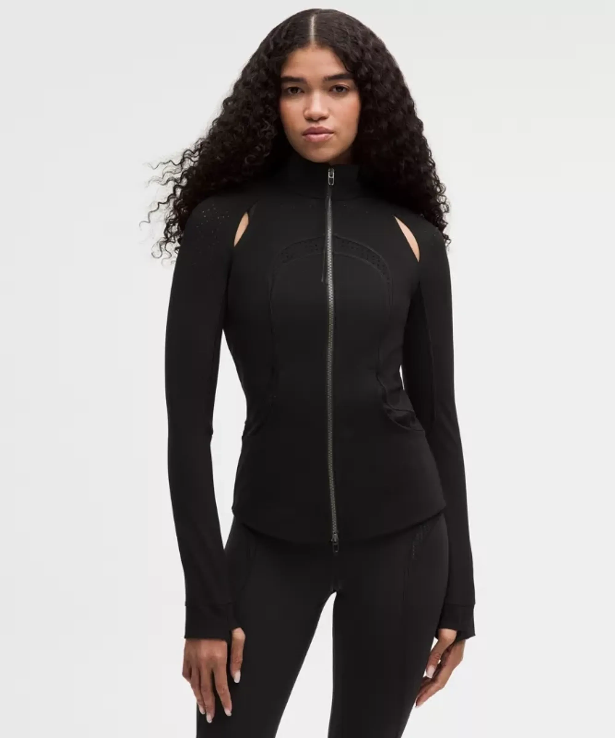 lululemon – Women's Perforated Define Jacket SLNSH Collection – Color Black – Size 12