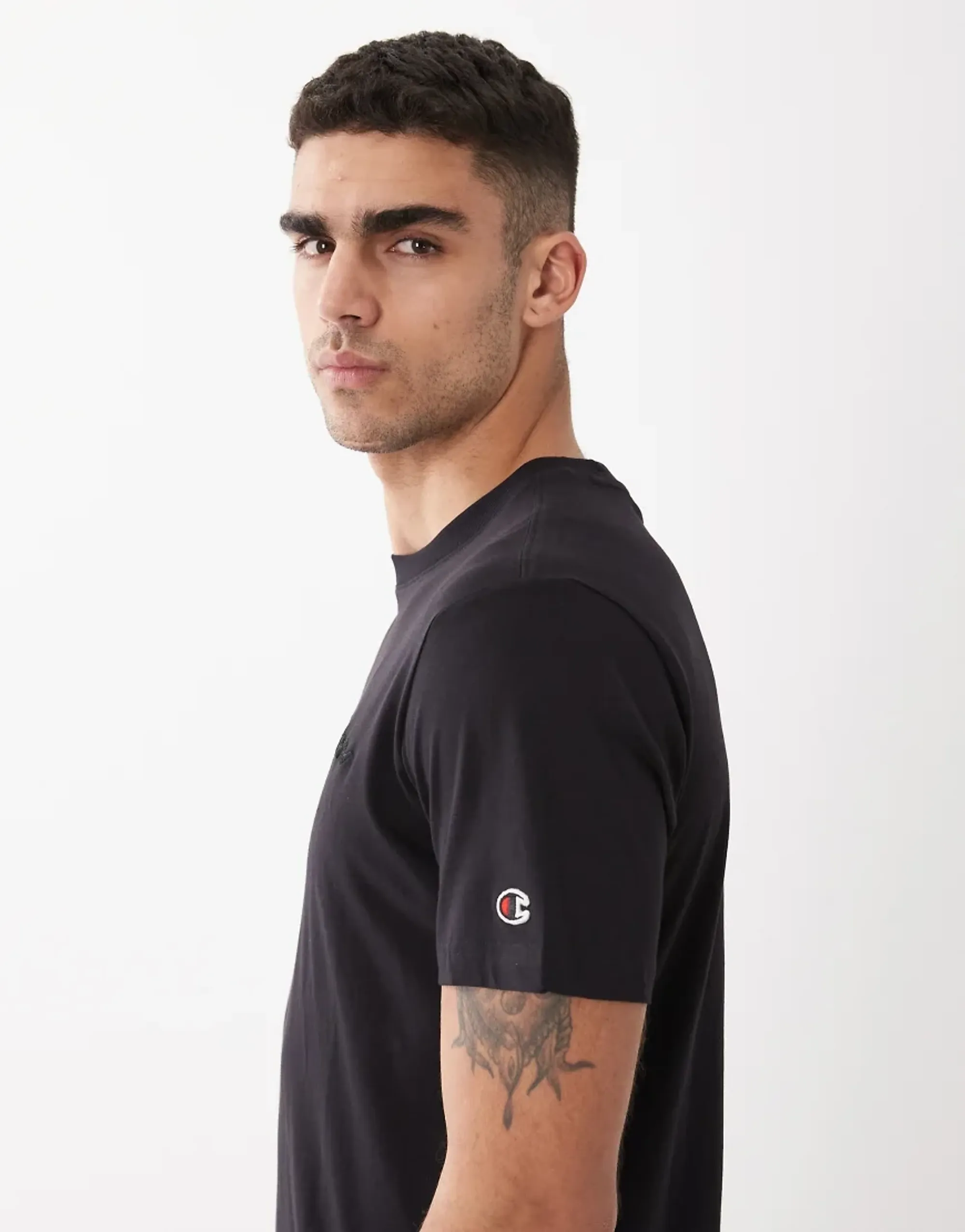 Champion Icons Tonal T-Shirt In Black