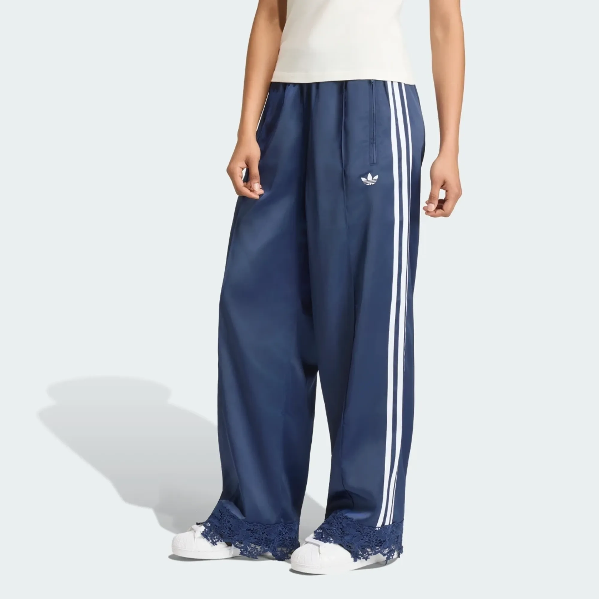 adidas ADIDAS ORIGINALS SATIN LACE FIREBIRD TRACK Trousers LOOSE