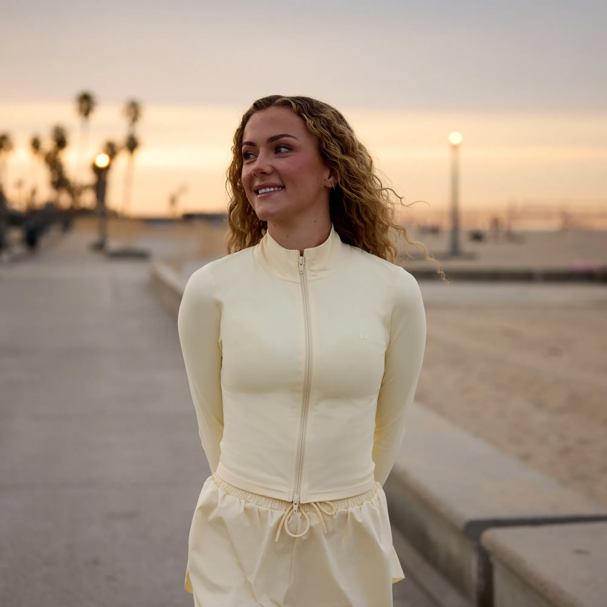 MP X Holly B Tempo Cropped Jacket - Butter - XS