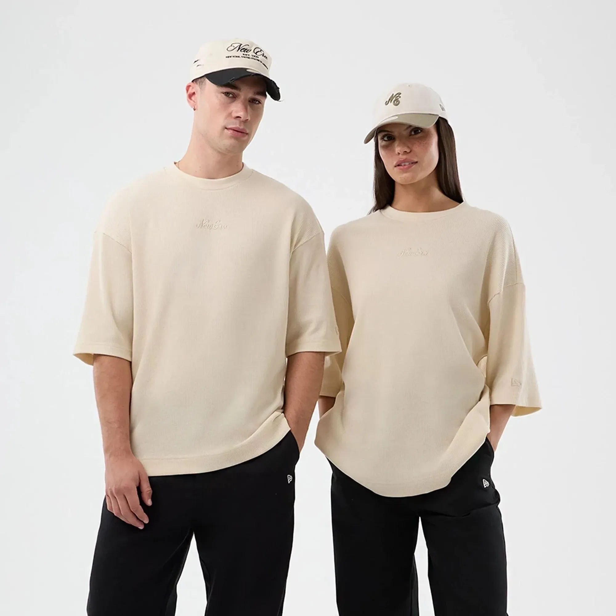 New Era Waffle Light Beige T-Shirt adult unisex