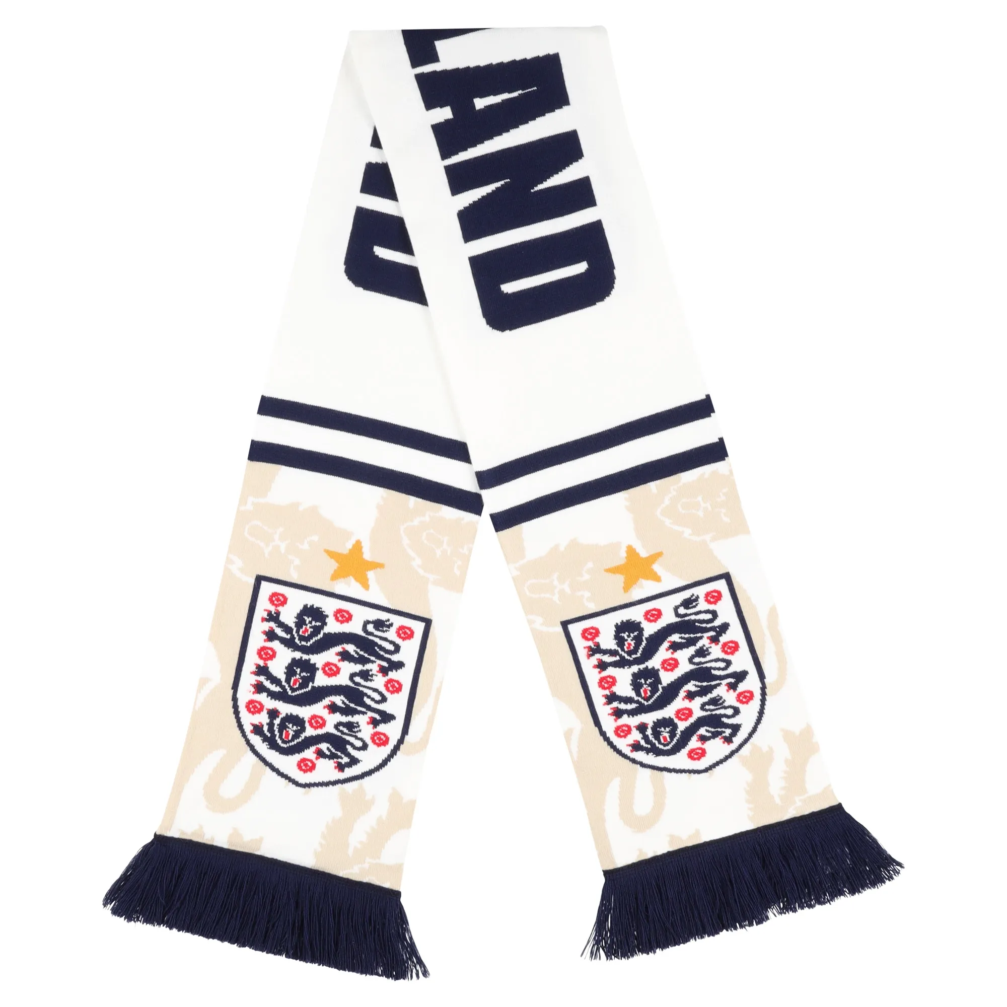 England Home Scarf - White