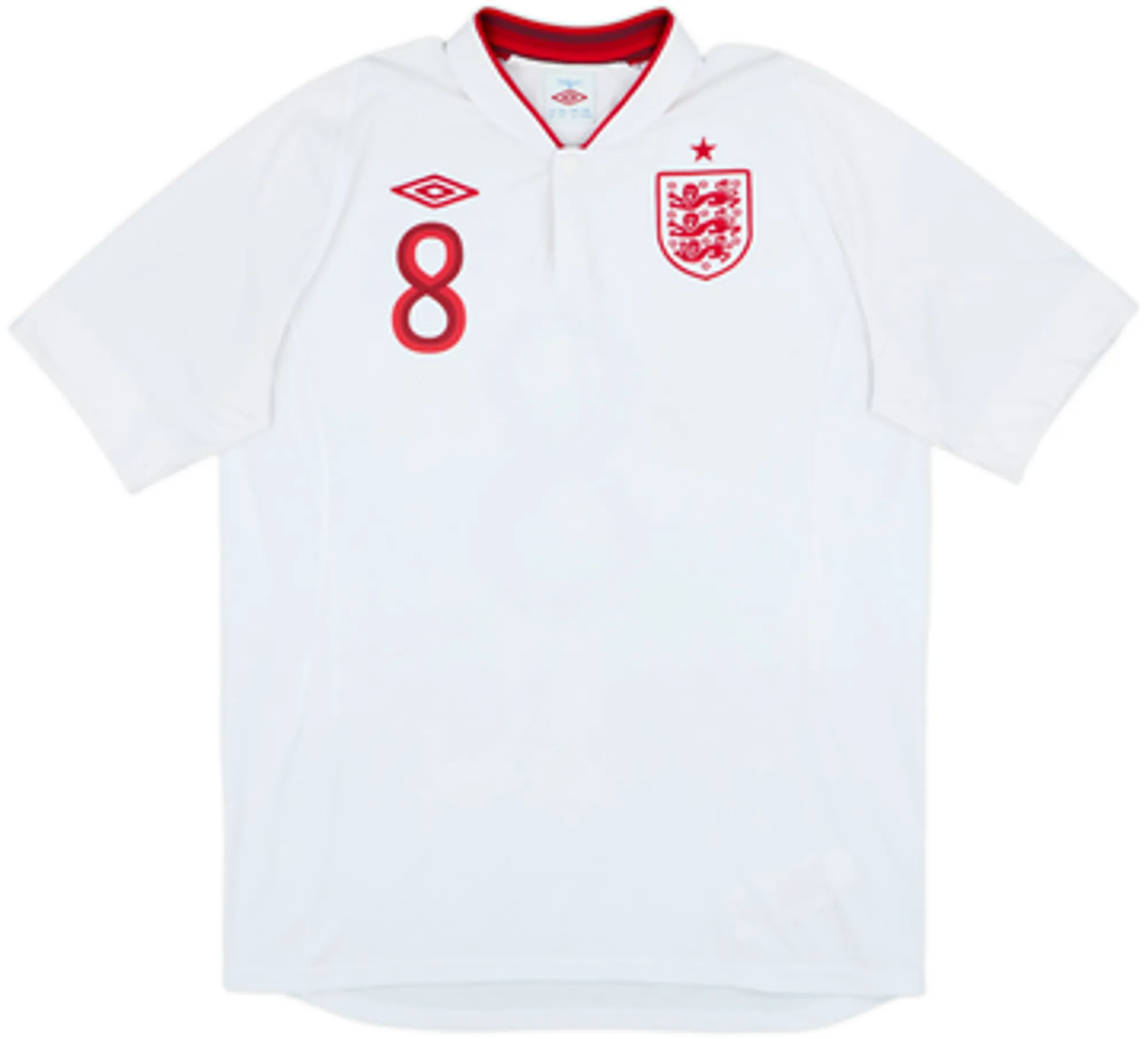 2012-13 England Home Shirt Lampard #8EM