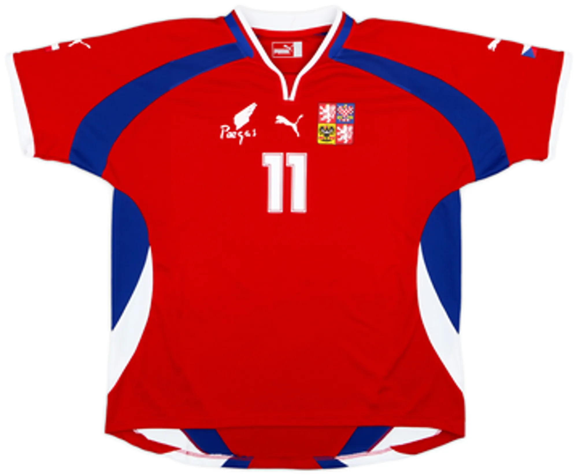 2000-02 Czech Republic Basic Home Shirt Rosicky #11EL